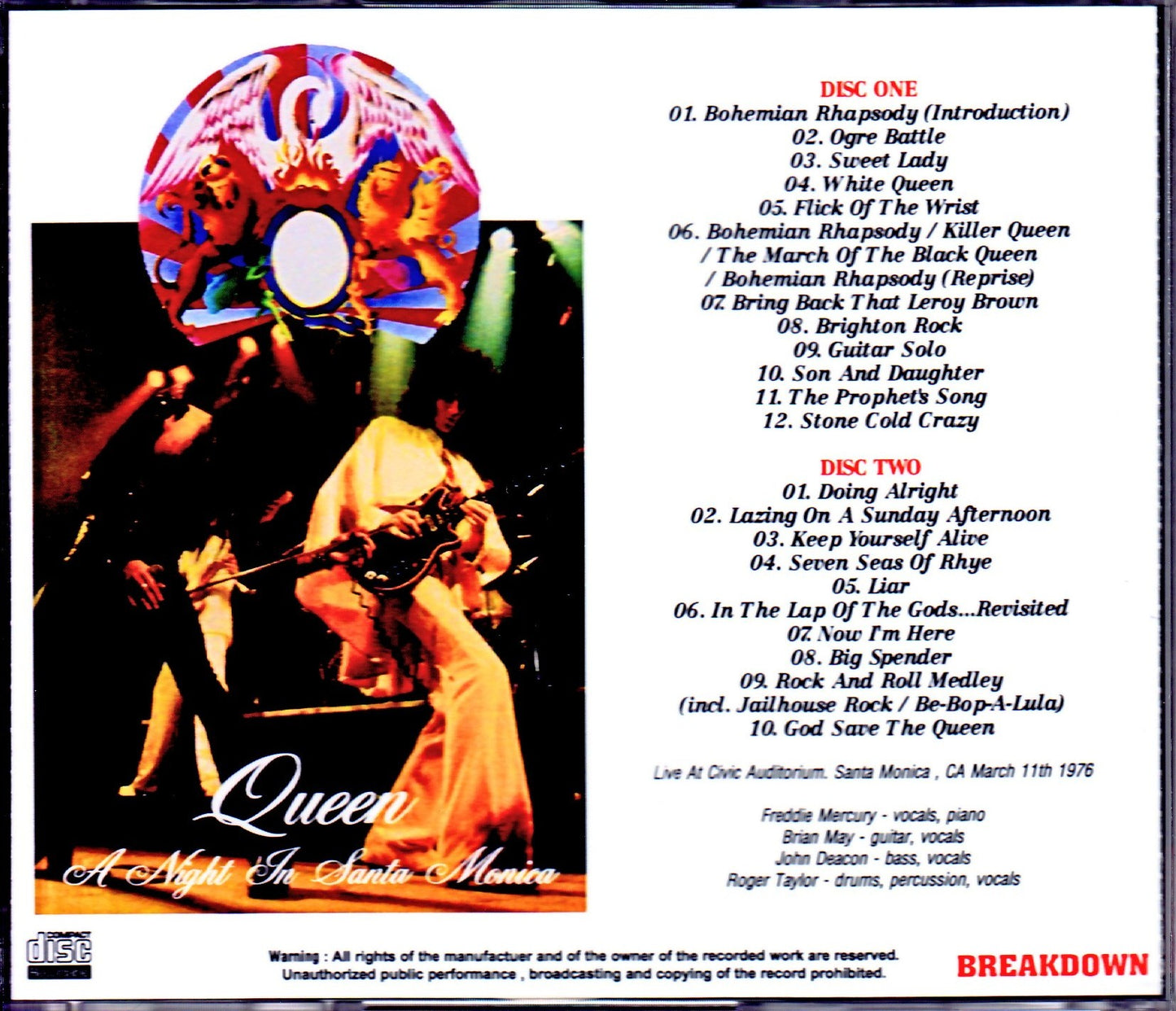 Queen/CA, USA 1976