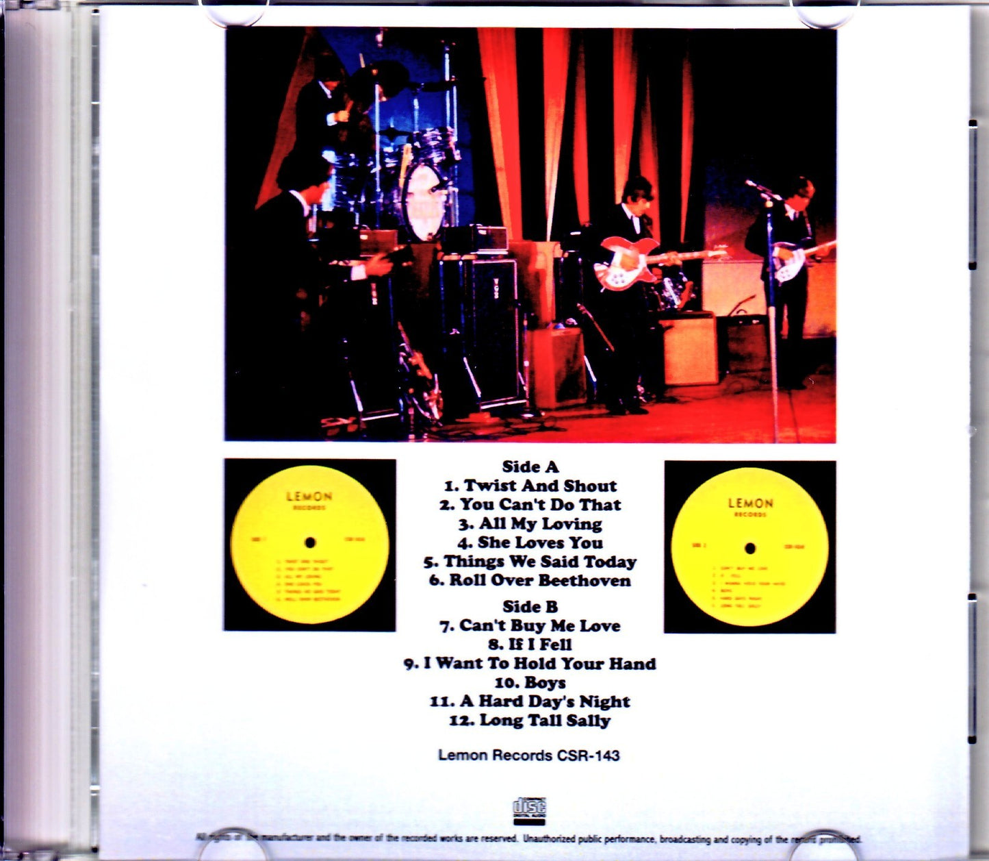 Beatles/CA,USA 1964・1965 Lemon Records CSR-143