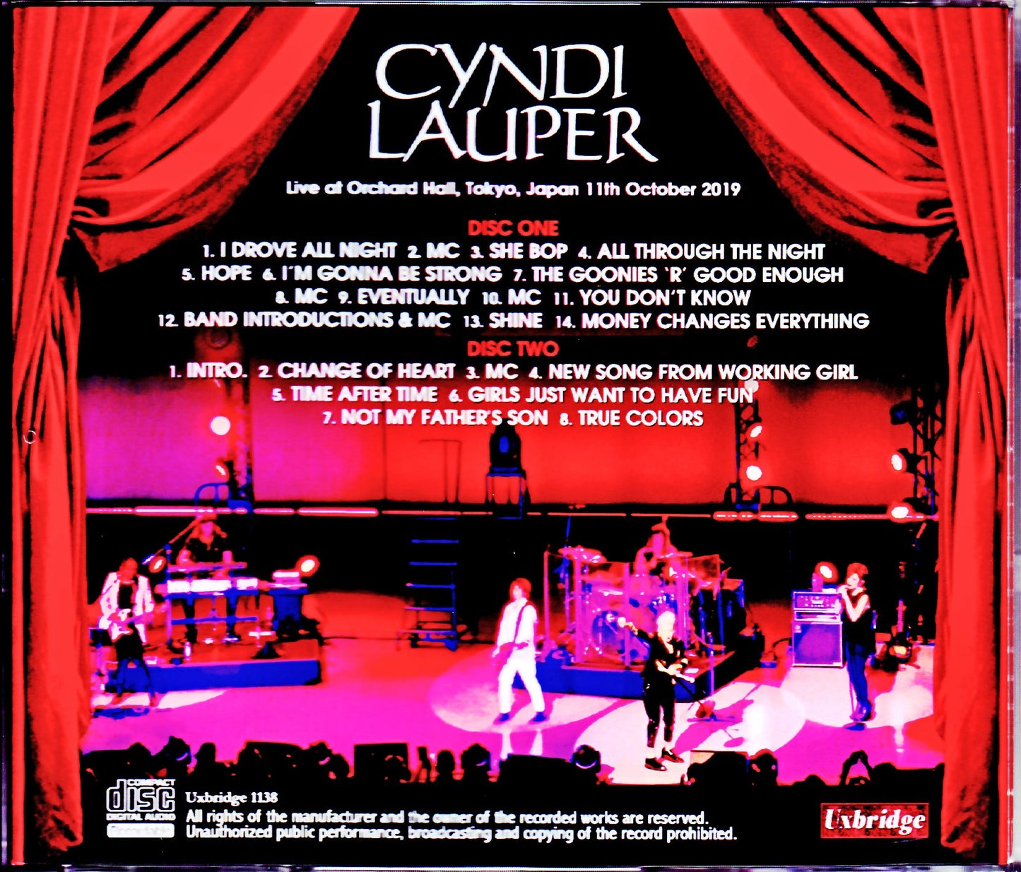 Cyndi Lauper/Tokyo,Japan 10.11.2019
