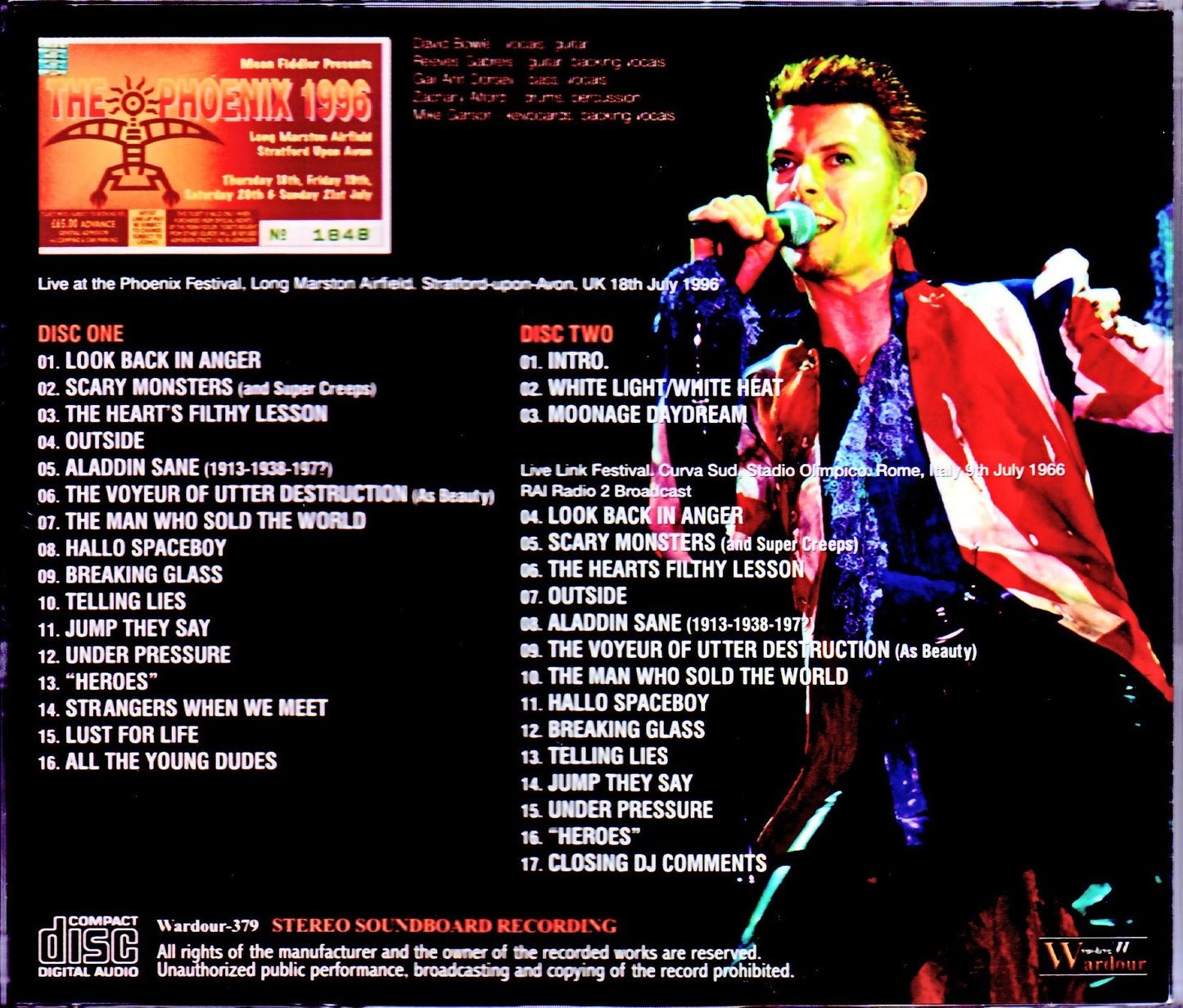 David Bowie/UK 1996 & more Upgrade