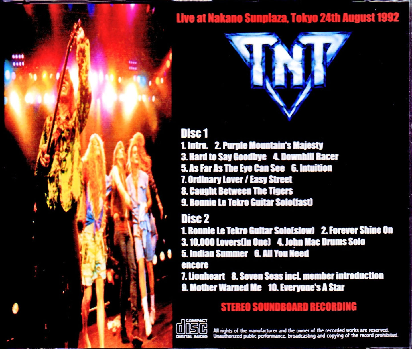 TNT/Tokyo,Japan 1992
