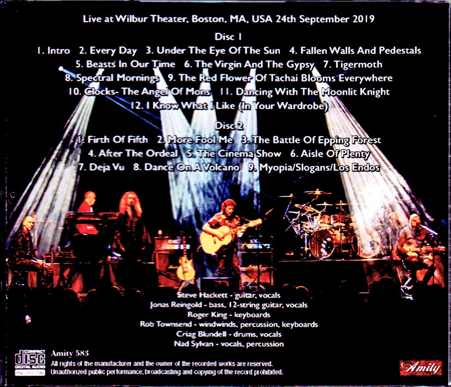 Steve Hackett/MA,USA 2019