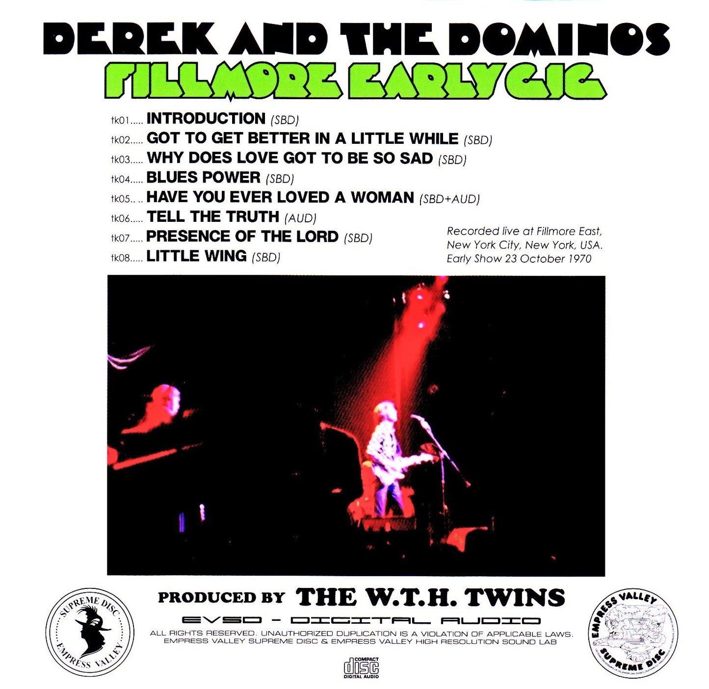 Derek and the Dominos/Fillmore Early Gig 10.23.1970