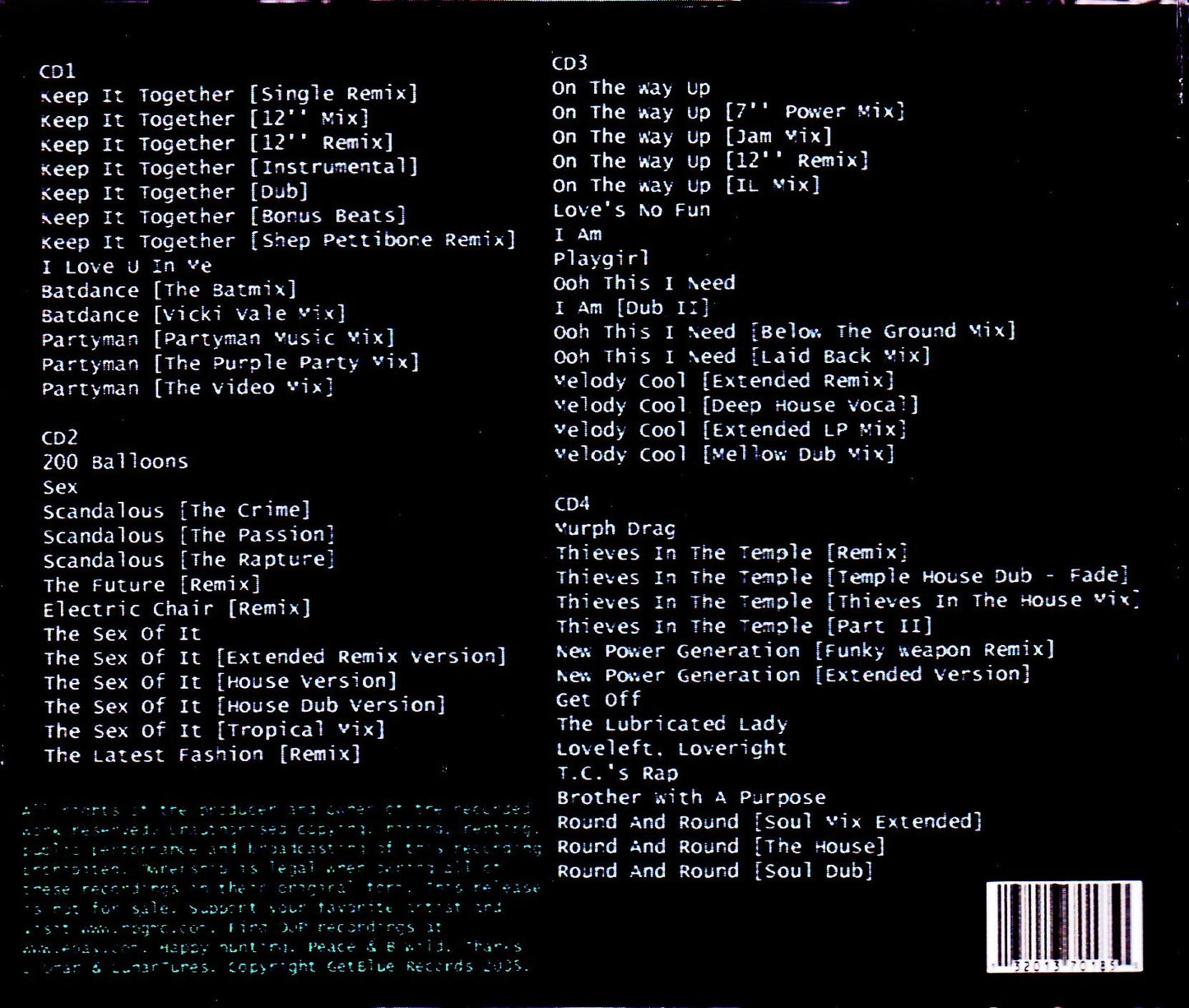 Prince/Works Anthology Vol.4