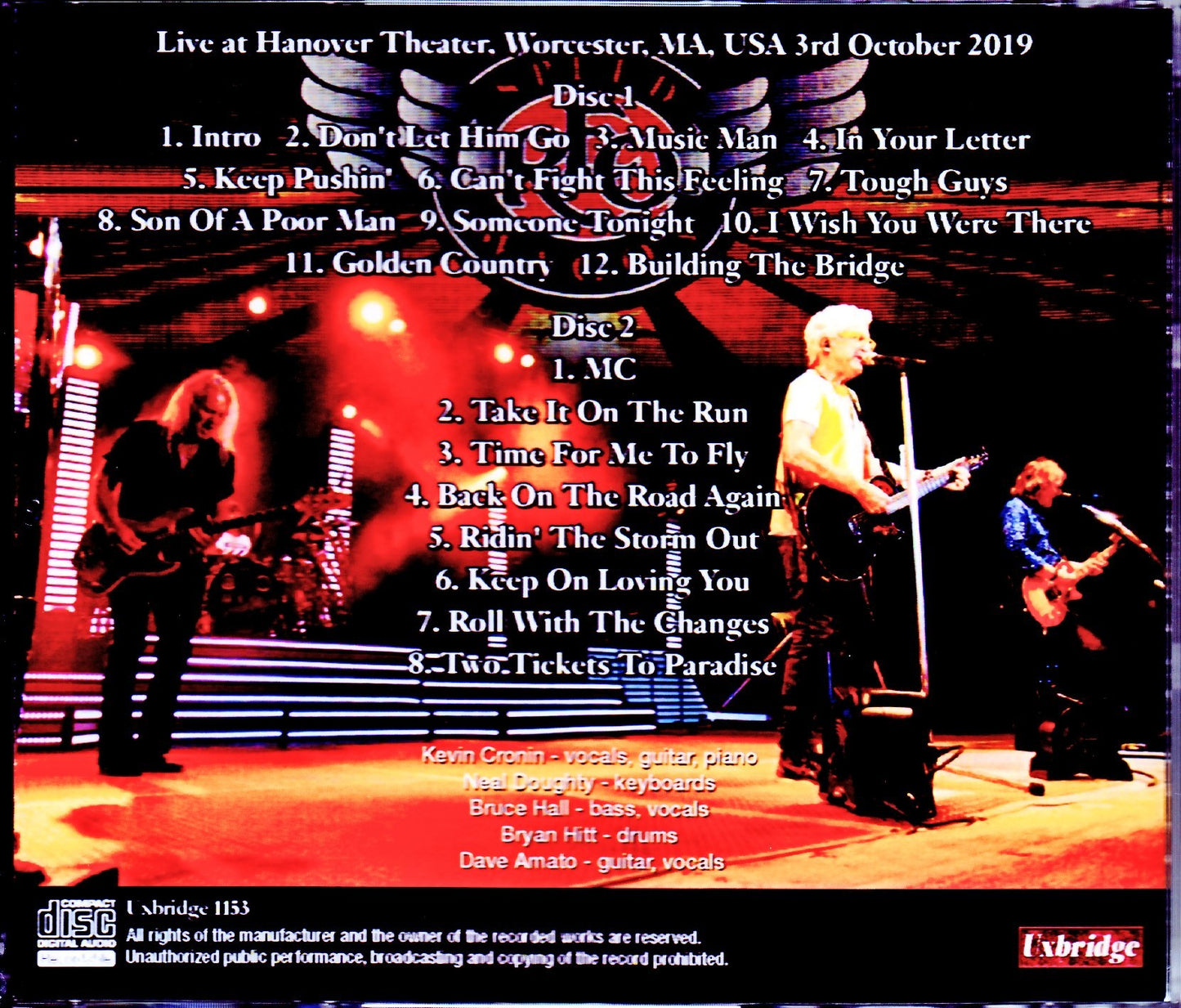 REO Speedwagon/MA,USA 2019