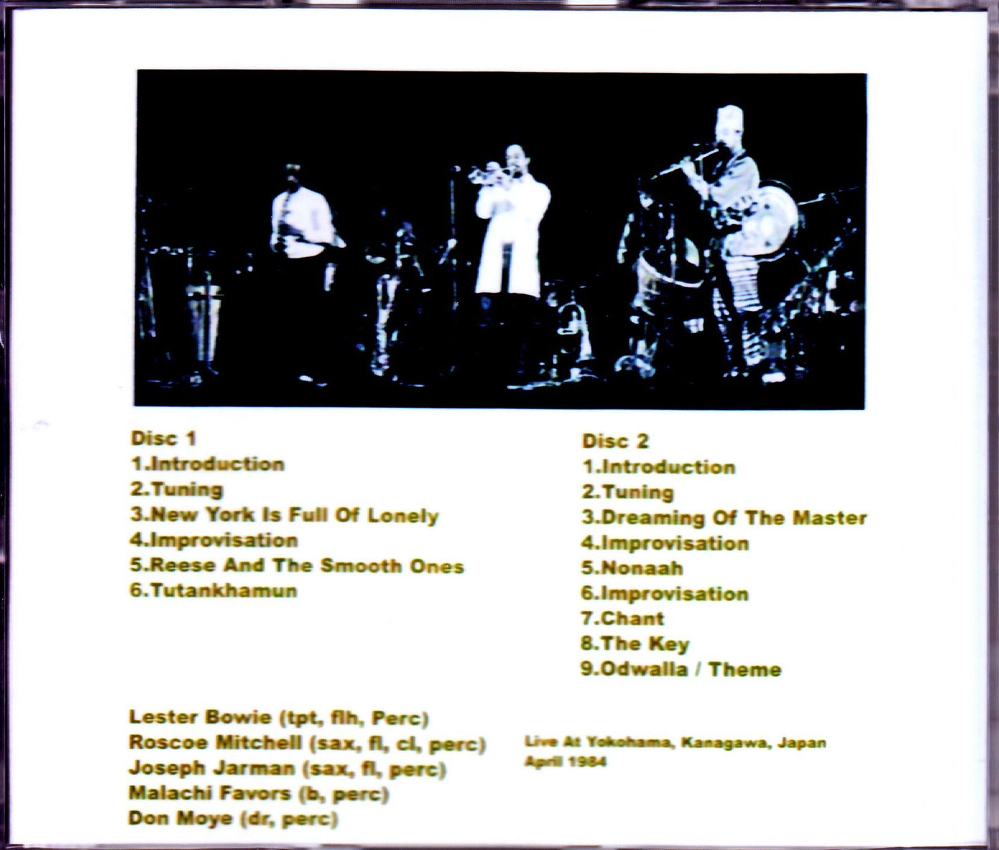 Art Ensamble of Chicago/Kanagawa,Japan 1984