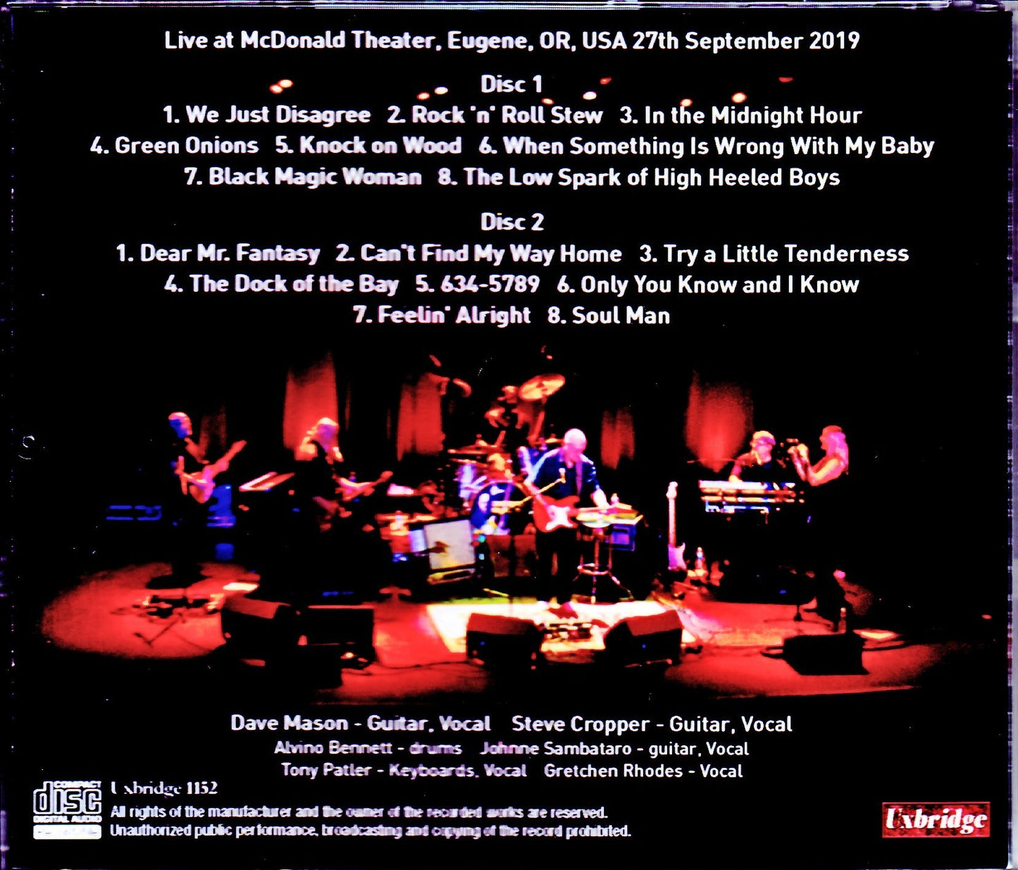 Dave Mason,Steve Cropper/OR,USA 2019