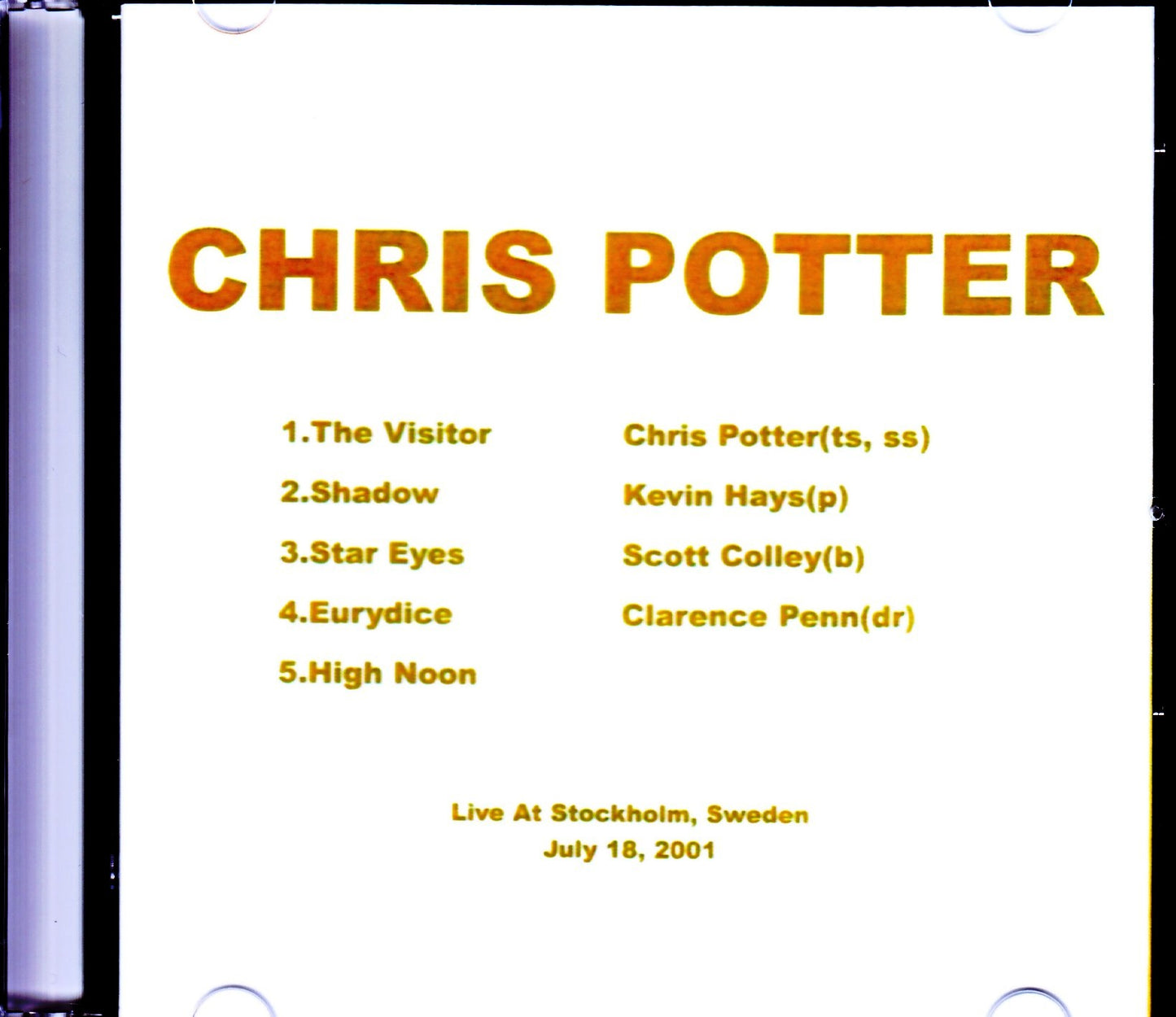Chris Potter/Sweden 2001