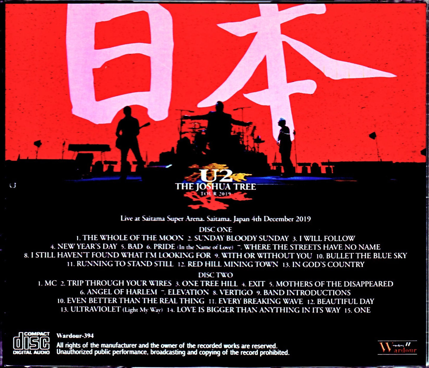 U2/Saitama,Japan 12.4.2019