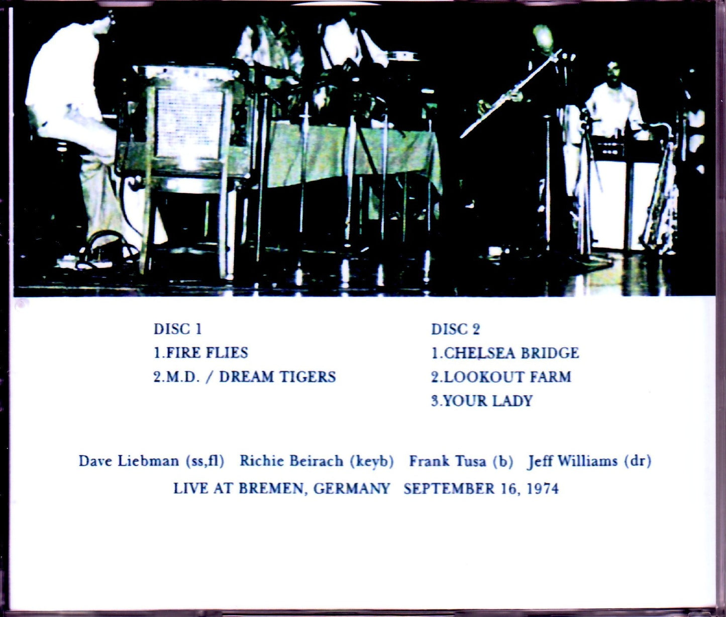 Dave Liebman/Germany 1974