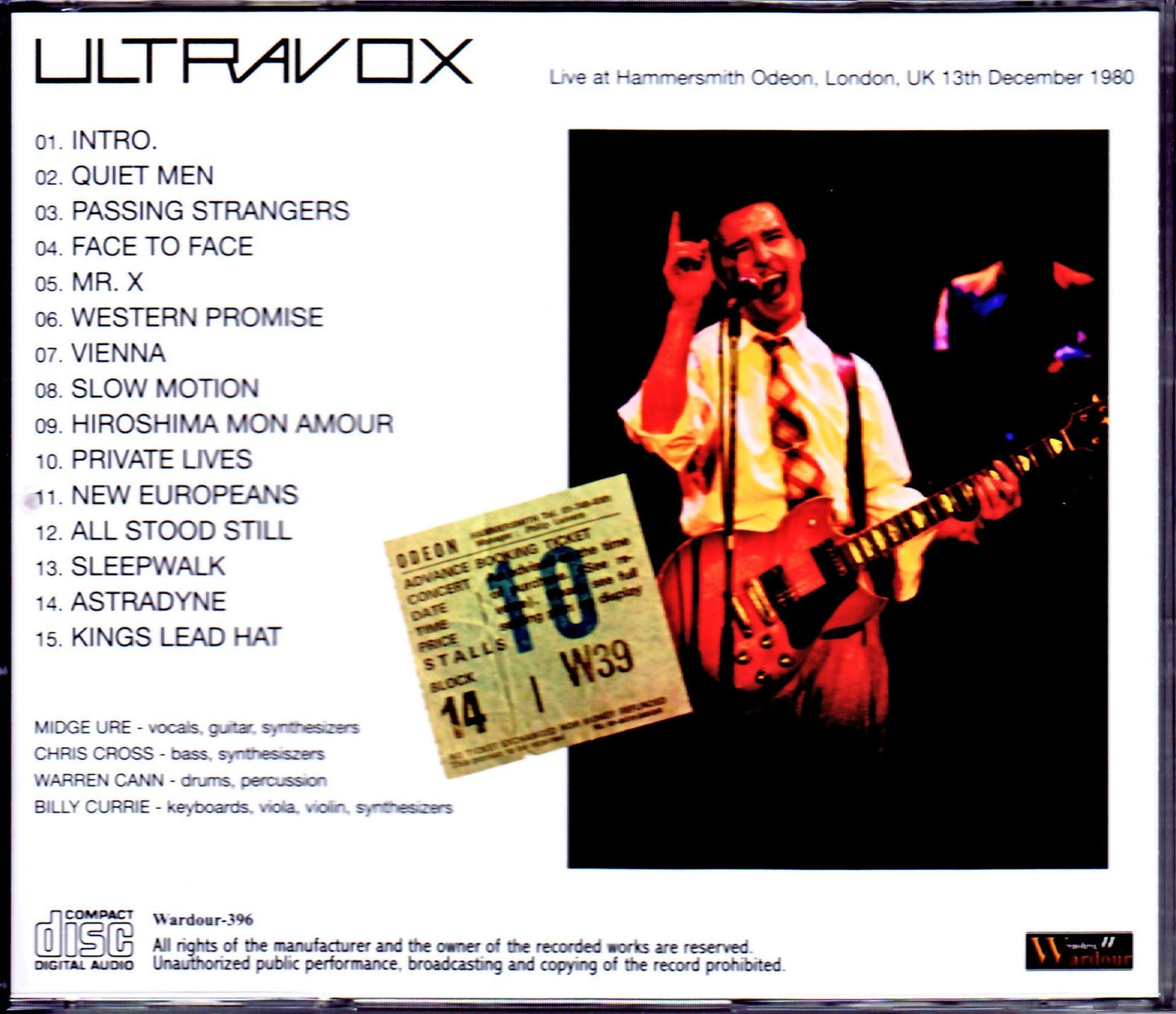 Ultravox/London,UK 12.13.1980