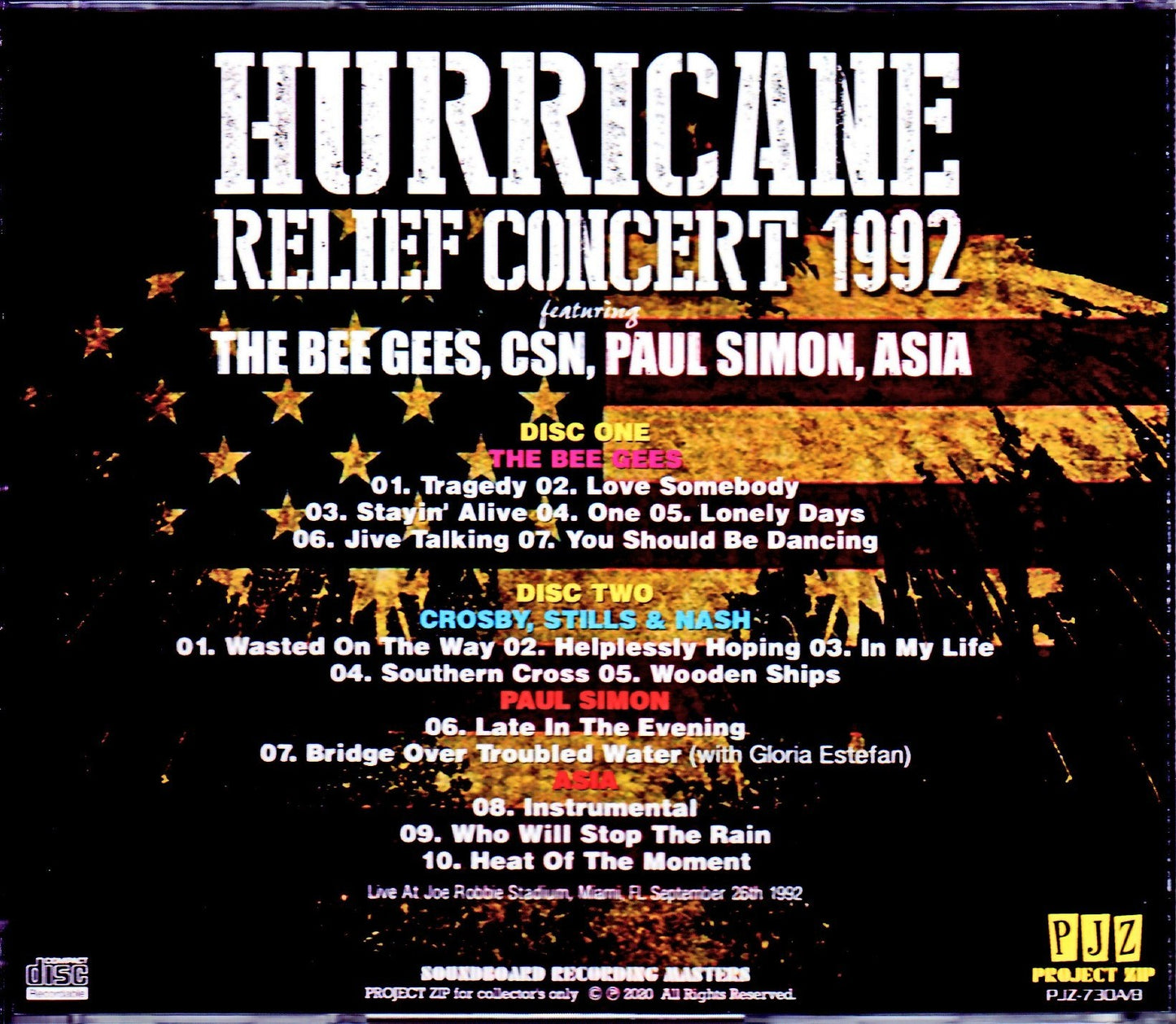 Various Artists Bee Gees,CSN,Paul Simon,Asia/FL,USA 1992