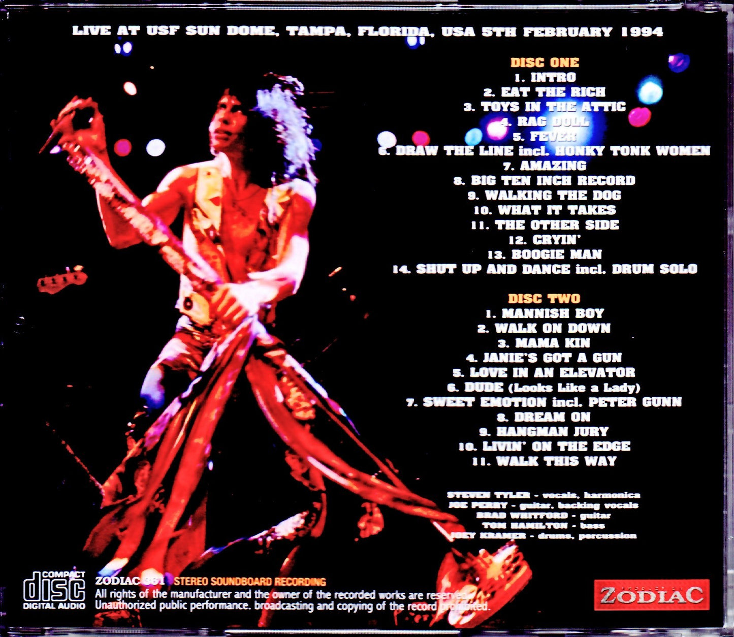 Aerosmith/FL,USA 1994 Stereo Soundboard Master