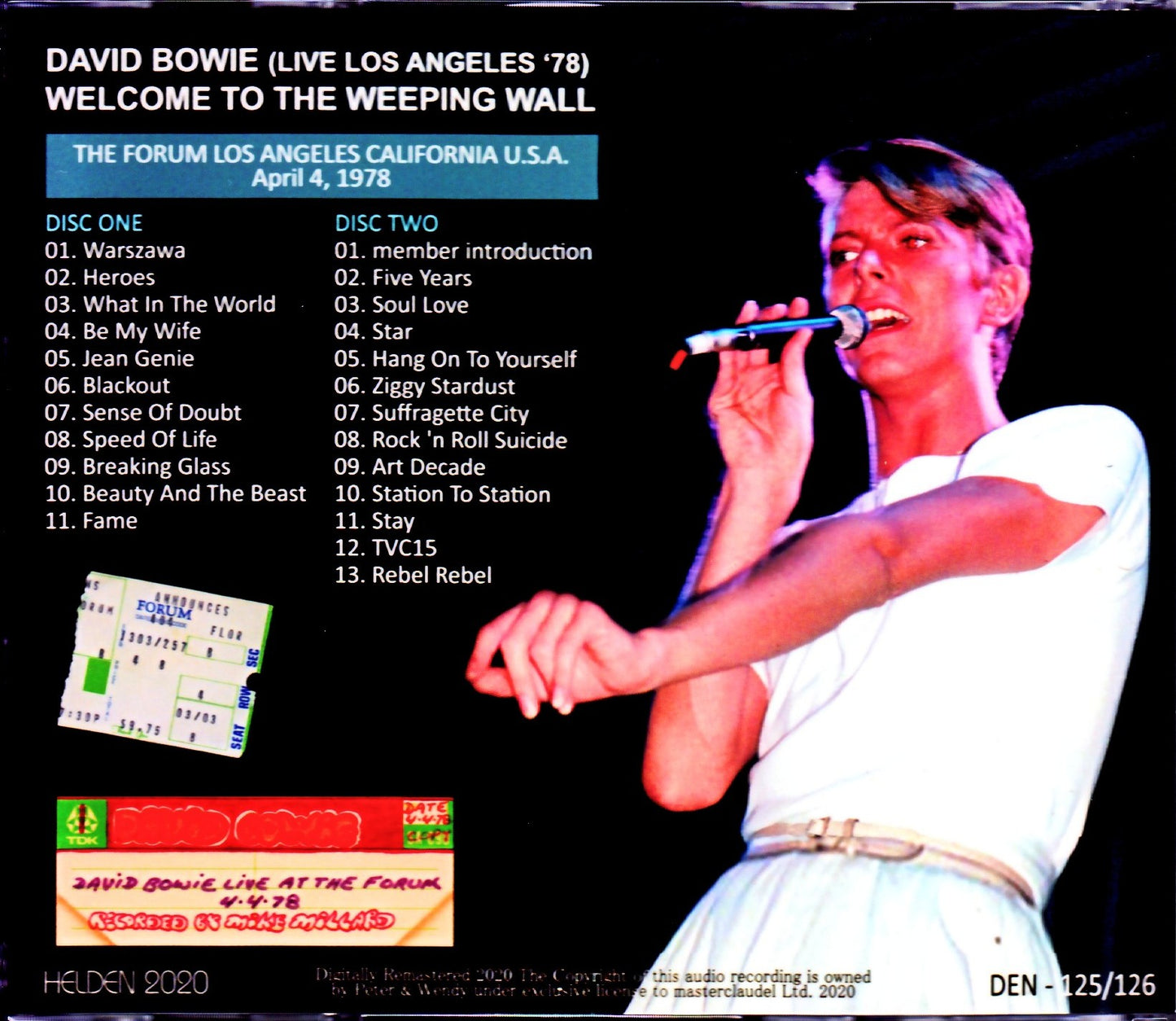 David Bowie/CA,USA 4.4.1978