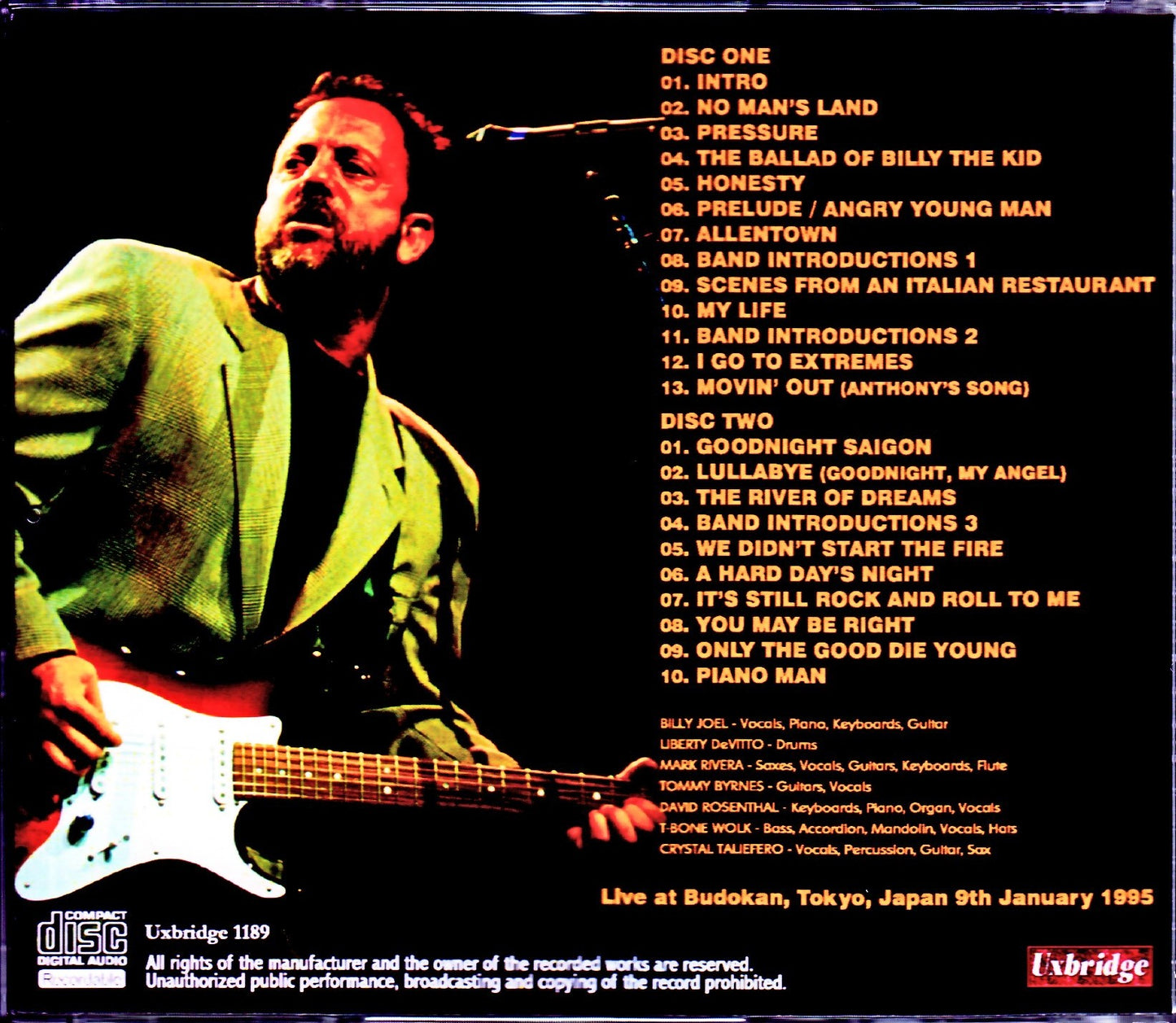Billy Joel/Tokyo,Japan 1.9.1995