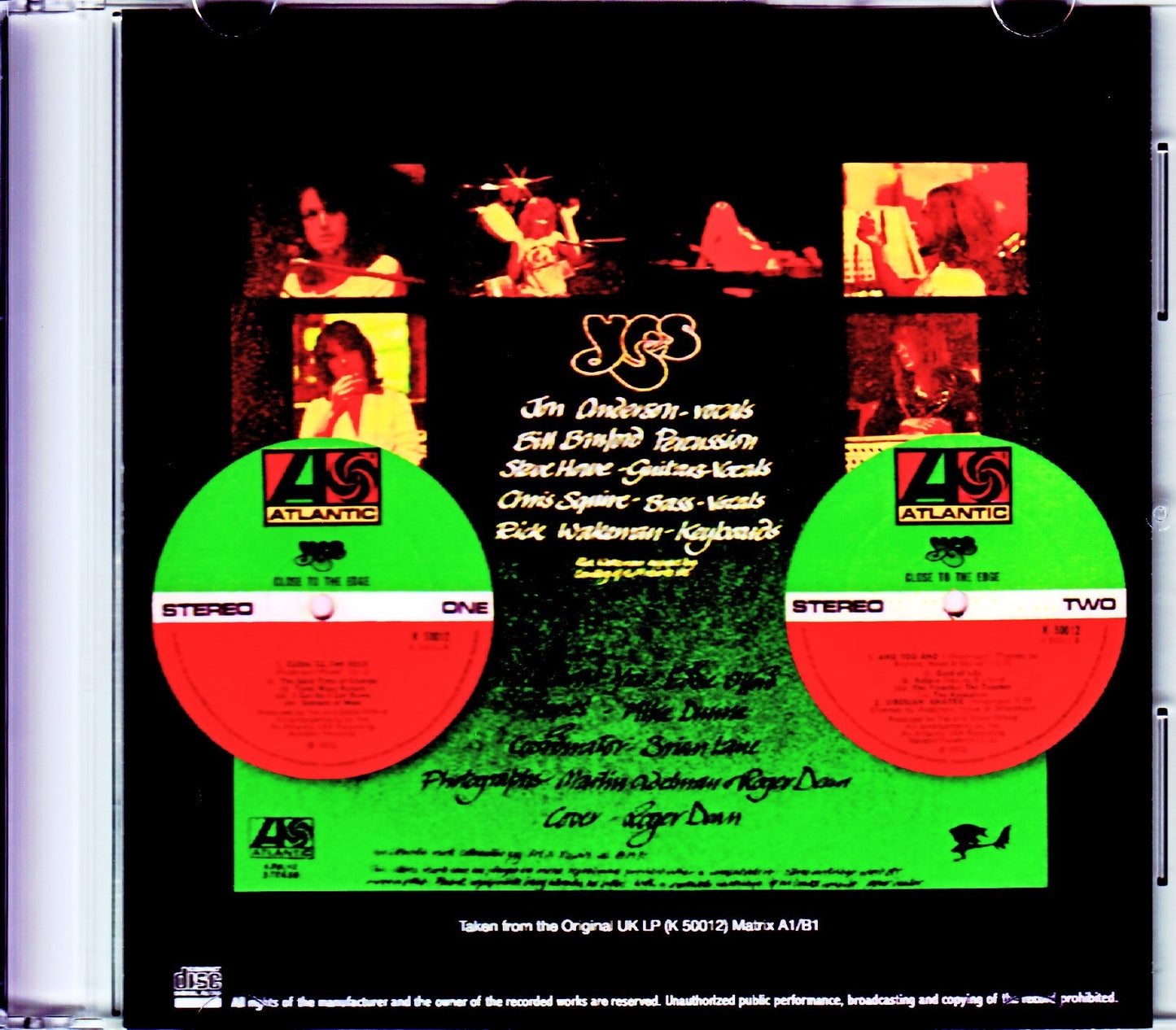 Yes/Close to the Edge Original UK LP Version