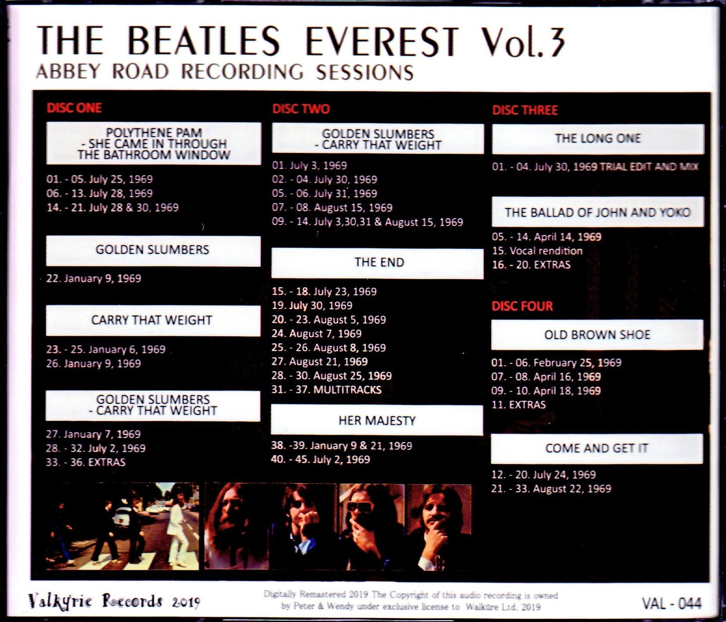 Beatles/Abbey Road Recording Sessions Vol.3-1