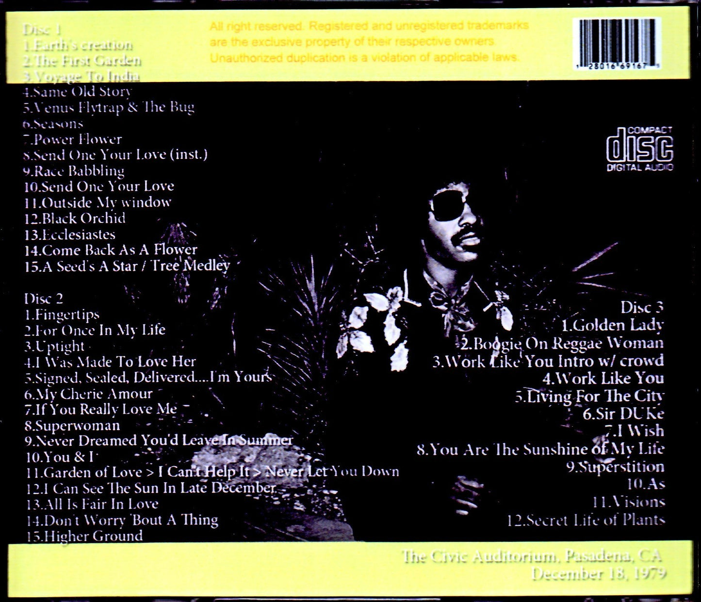 Stevie Wonder/CA, USA 1979