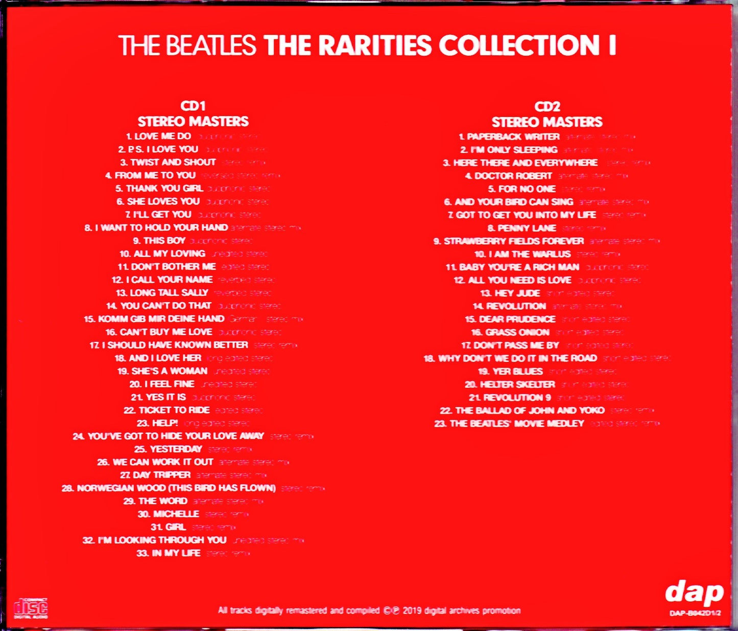 Beatles/Rarities Collection I
