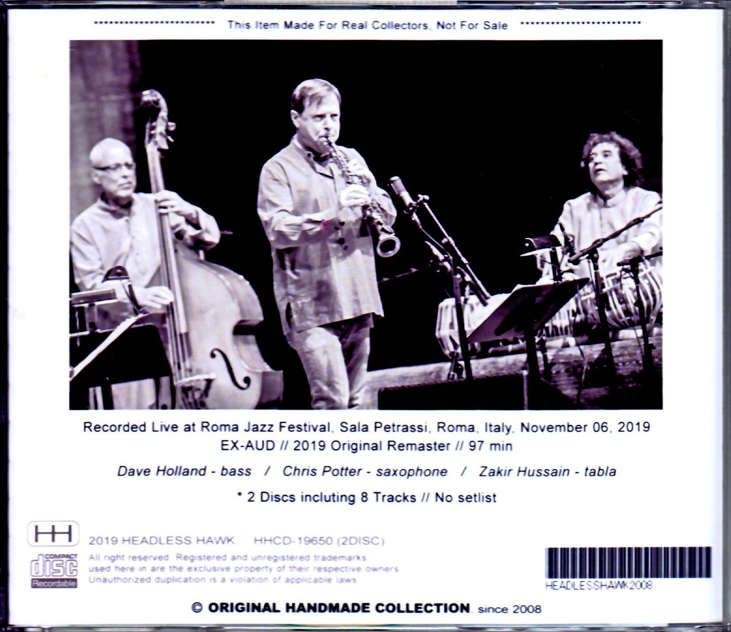 Crosscurrents Trio Chris Potter, Zakir Hussain, Dave Holland/Italy 2019