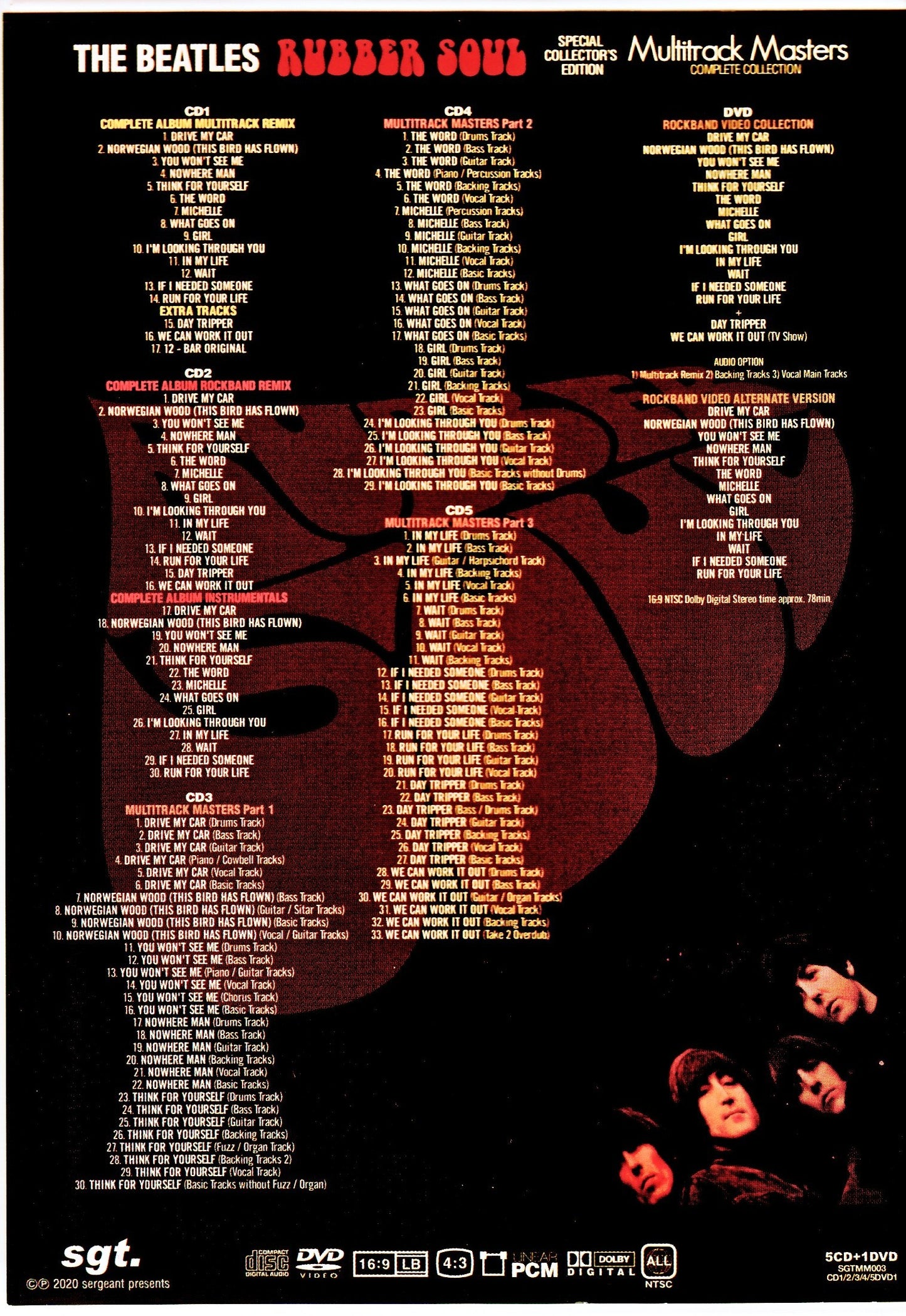 Beatles/Rubber Soul Multitrack Masters Complete Collection