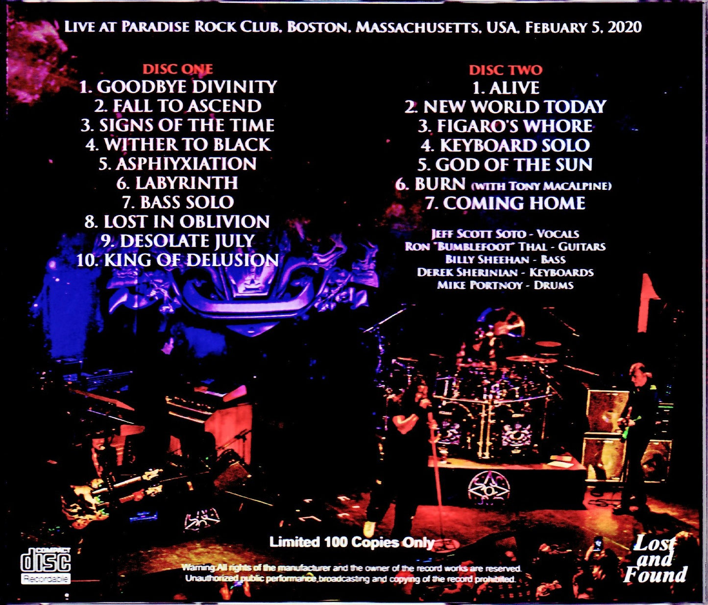 Sons of Apollo/MA,USA 2020