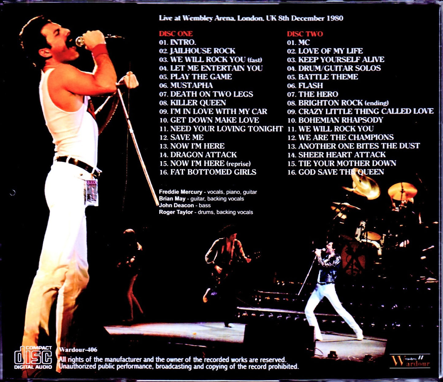 Queen/London,UK 12.8.1980 Legendary Master Tapes