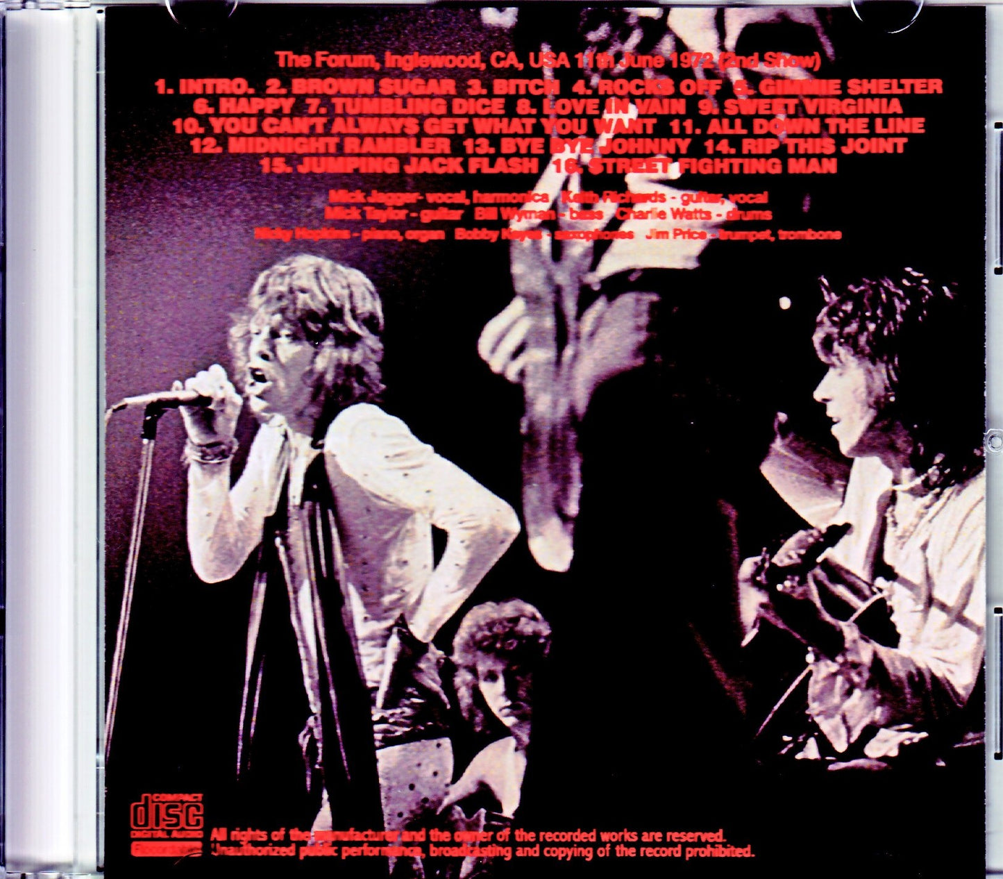 Rolling Stones/CA, USA 6.11.1972 2nd Show