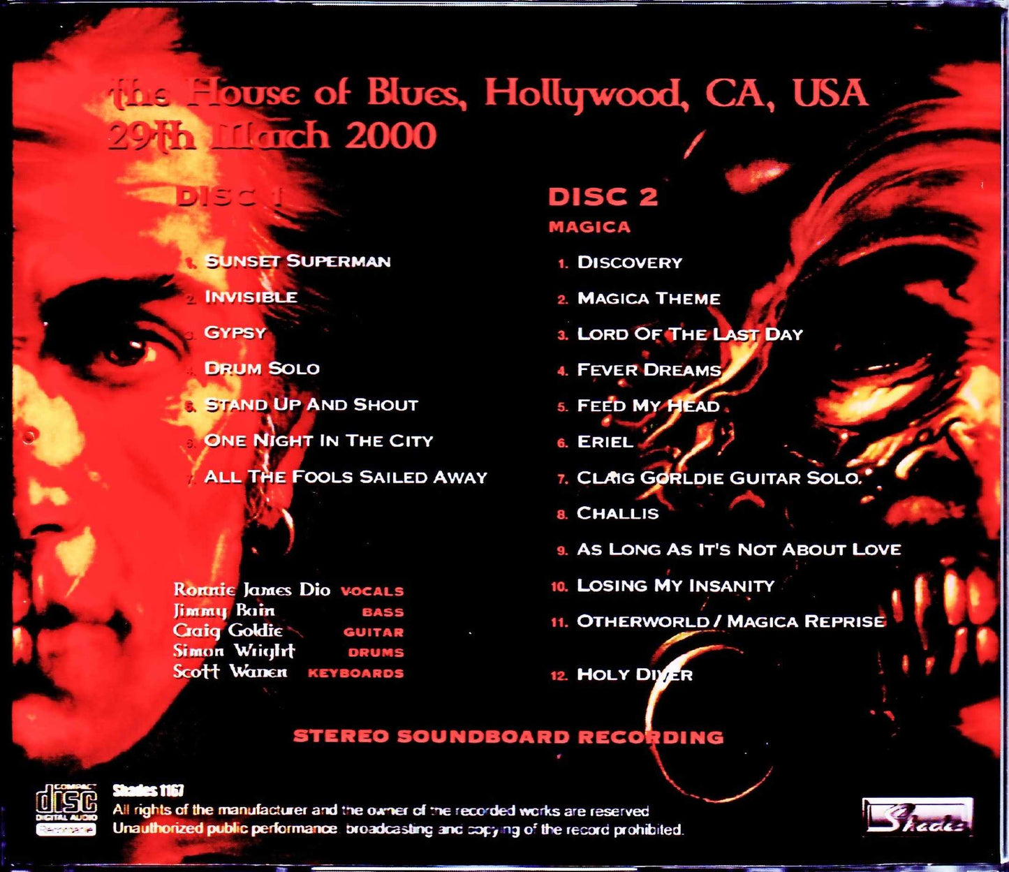 Dio/CA, USA 2000