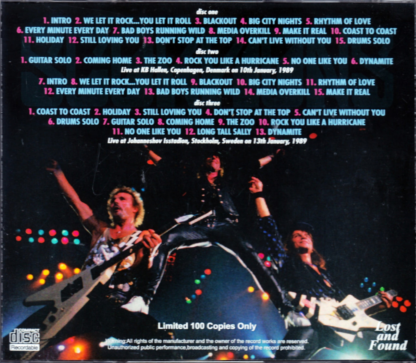 Scorpions/Denmark & Sweden 1989