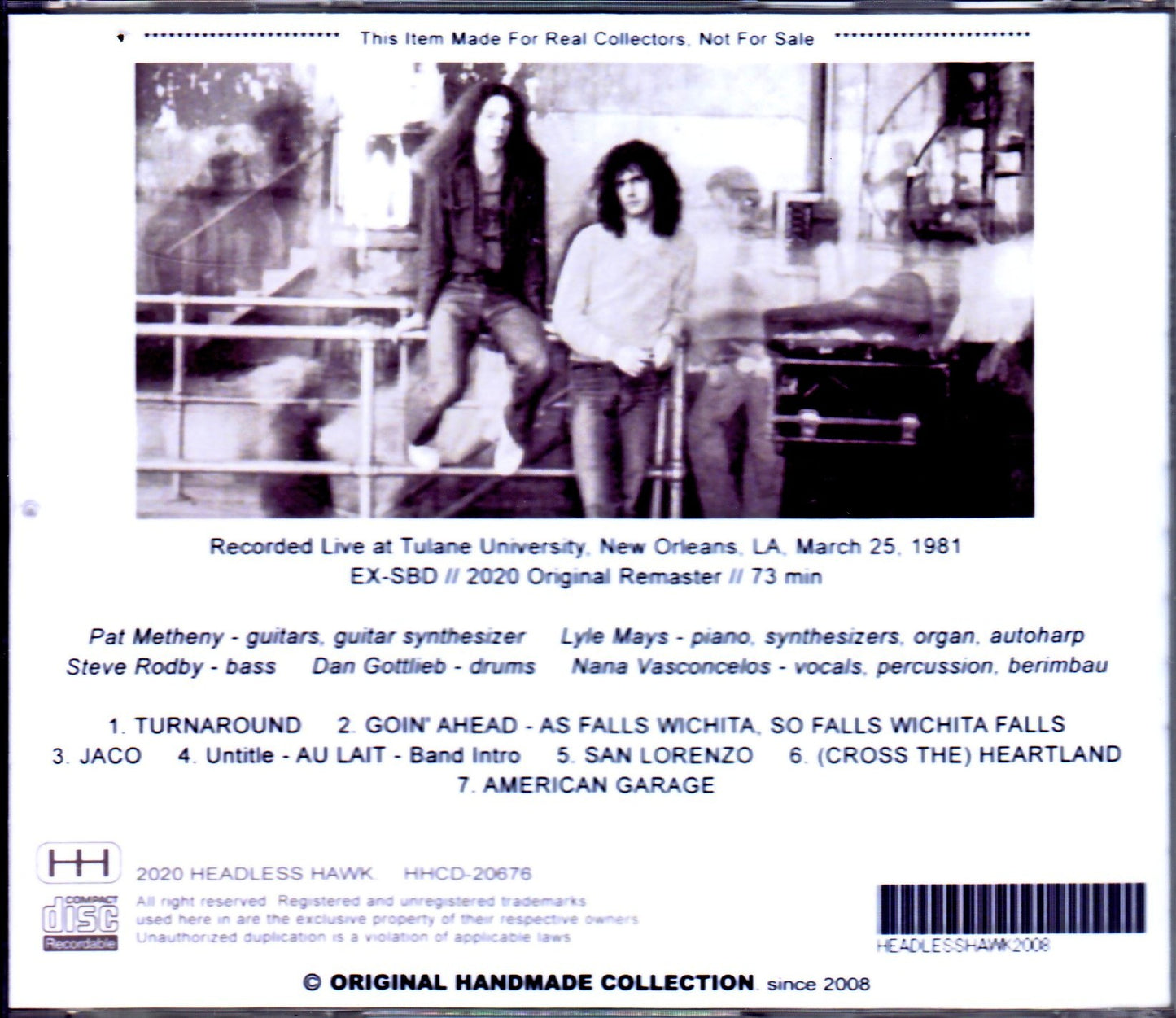 Pat Metheny Group,Lyle Mays/LA,USA 1981