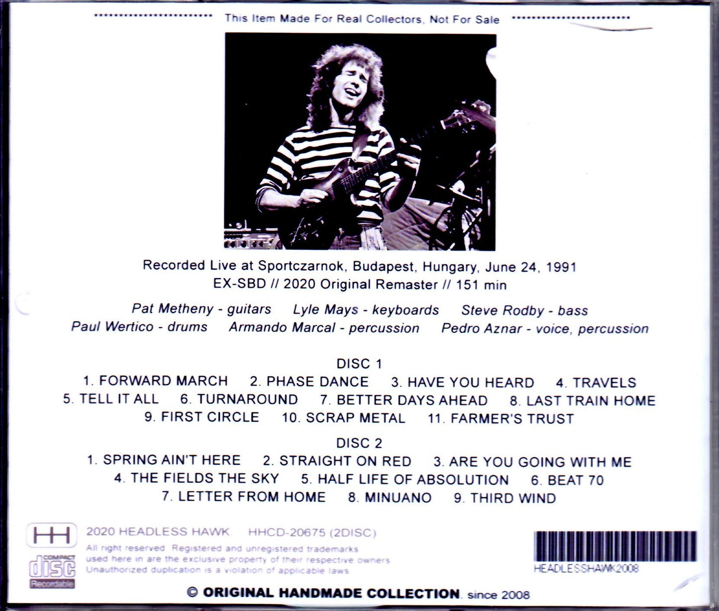 Pat Metheny Group,Lyle Mays/Hungary 1991