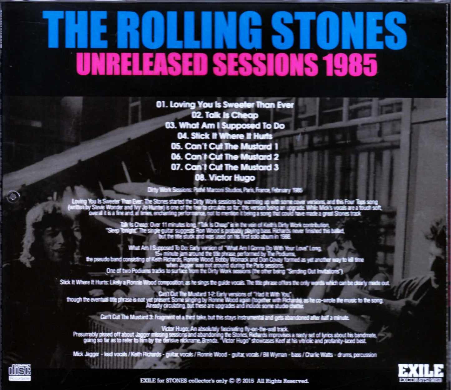 Rolling Stones/Unreleased Sessions 1985
