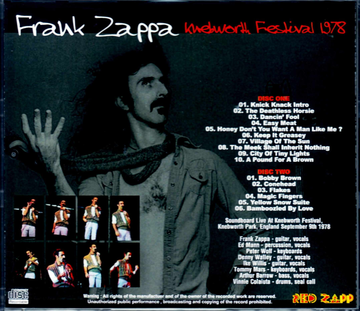 Frank Zappa/England,UK 1978