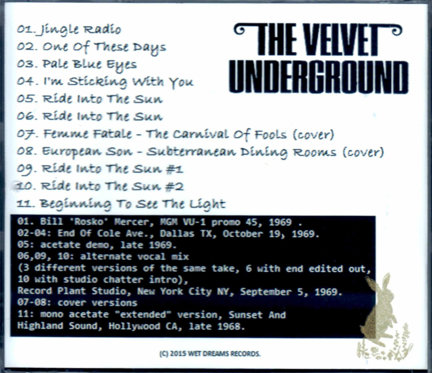 Velvet Underground/Demo, Altanate & Mono Rare Tracks