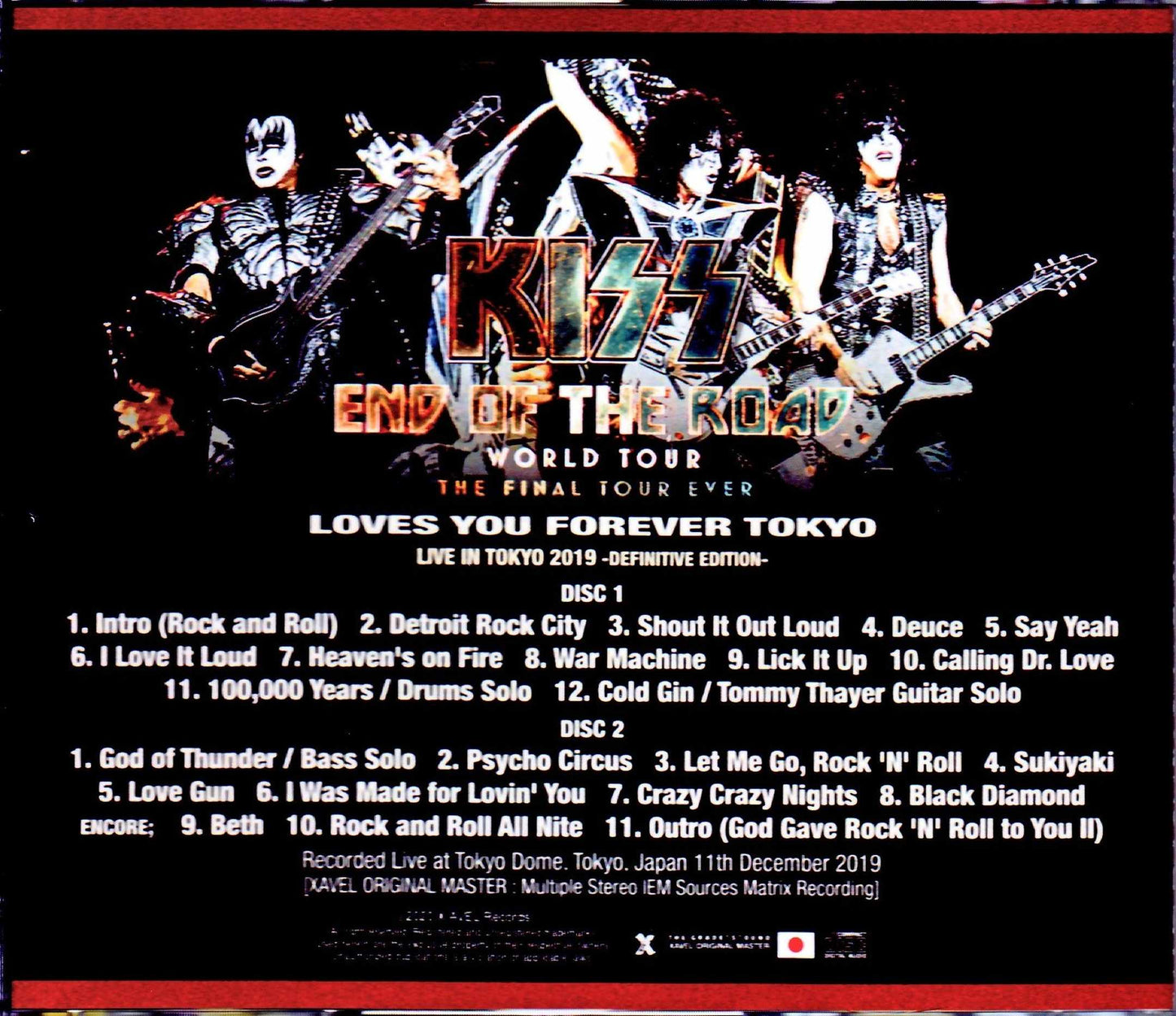 Kiss/Tokyo,Japan 2019 IEM Matrix Version