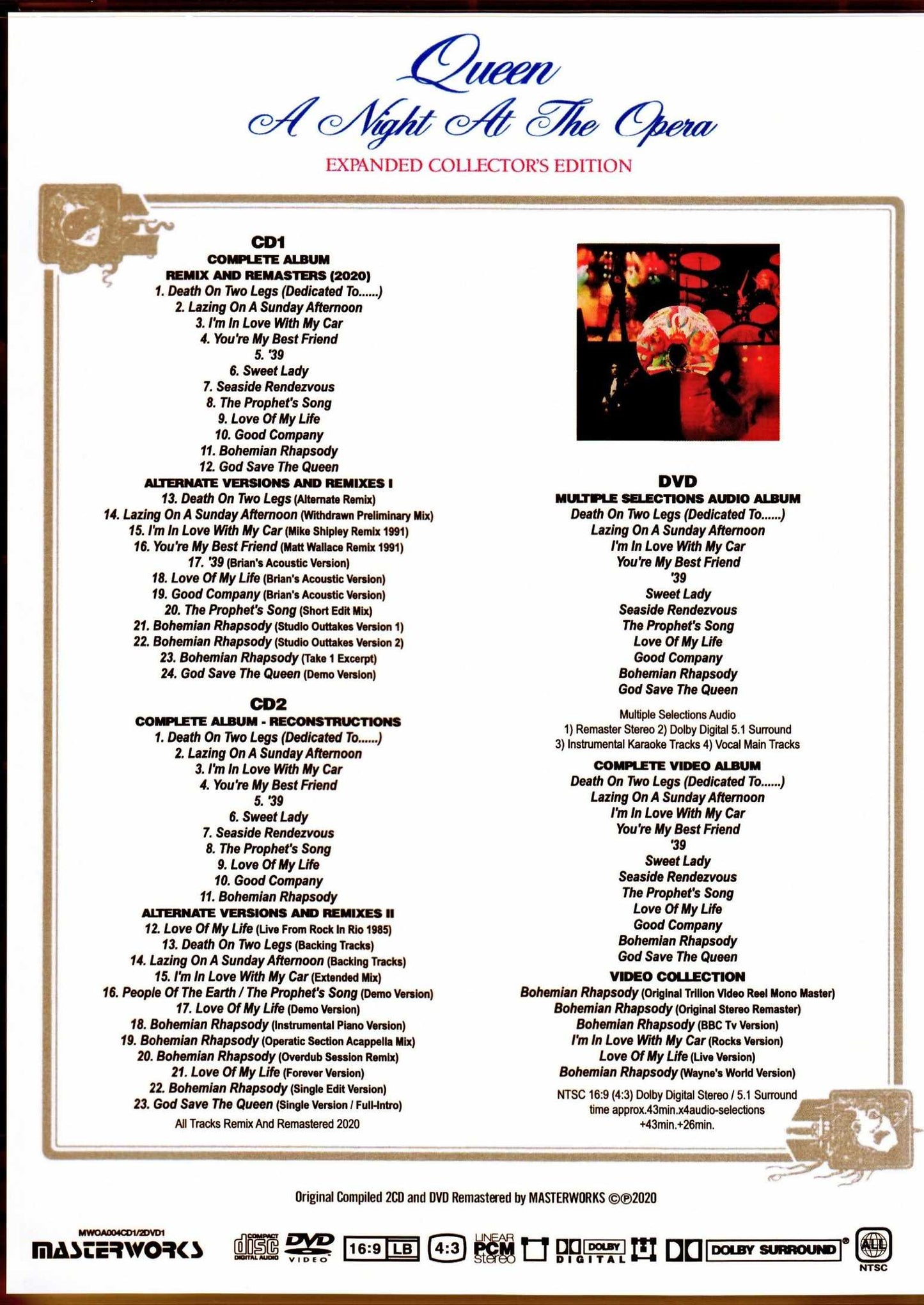 Queen/A Night at the Opera Expanded Collector's Edition