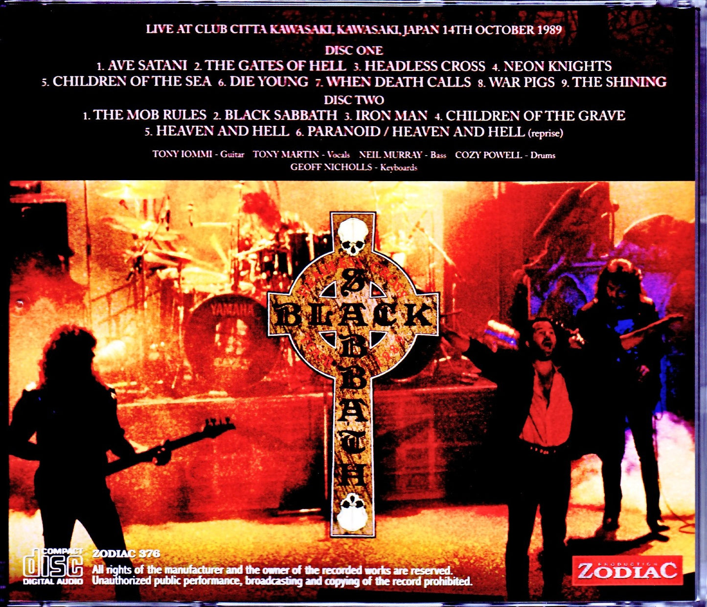 Black Sabbath/Kanagawa,Japan 1989 Upgrade