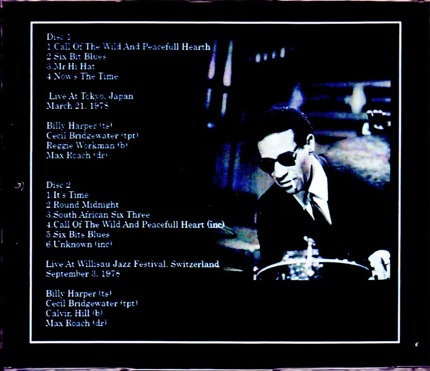 Max Roach/Tokyo,Japan 1978 & more