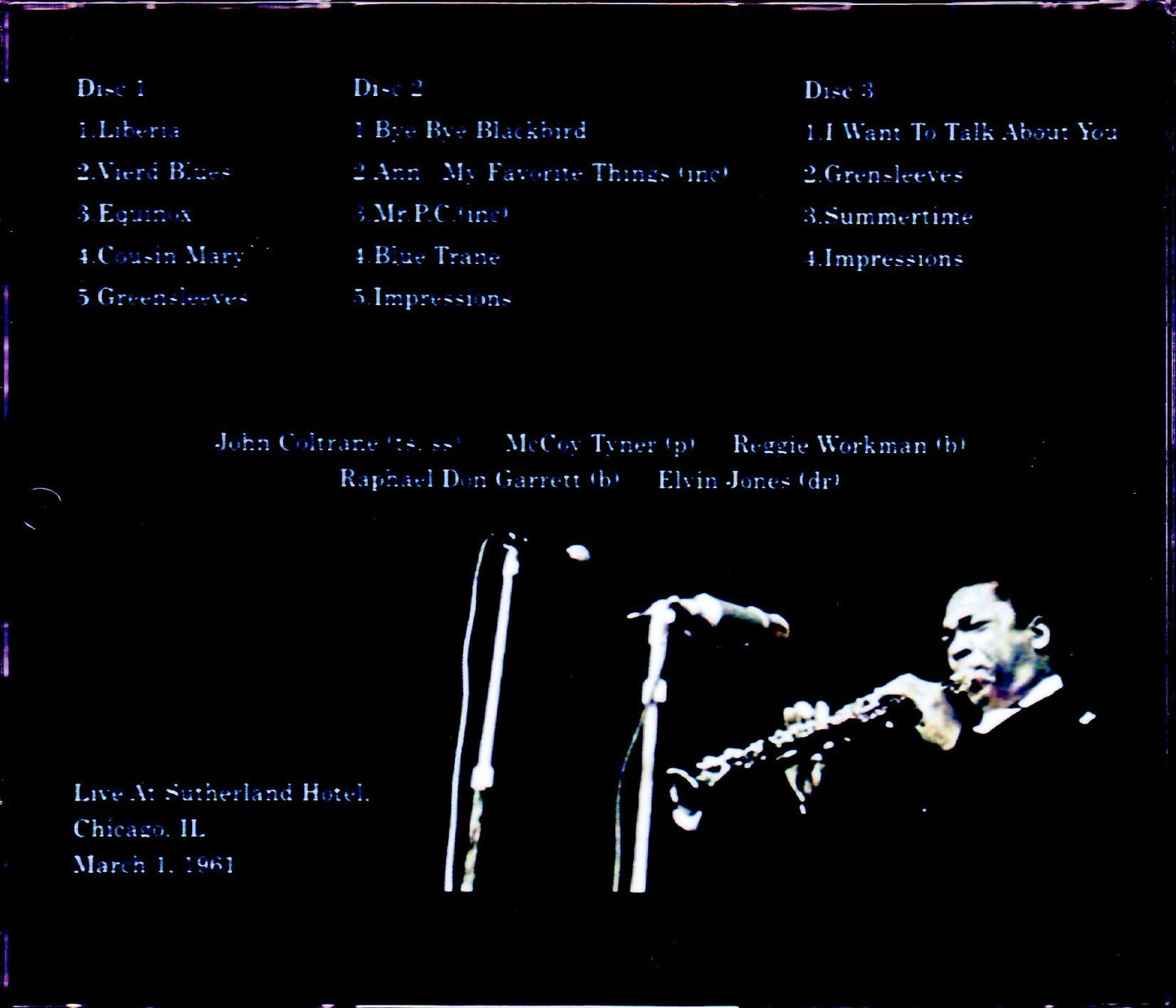 John Coltrane, McCoy Tyner, Elvin Jones/IL, USA 1961