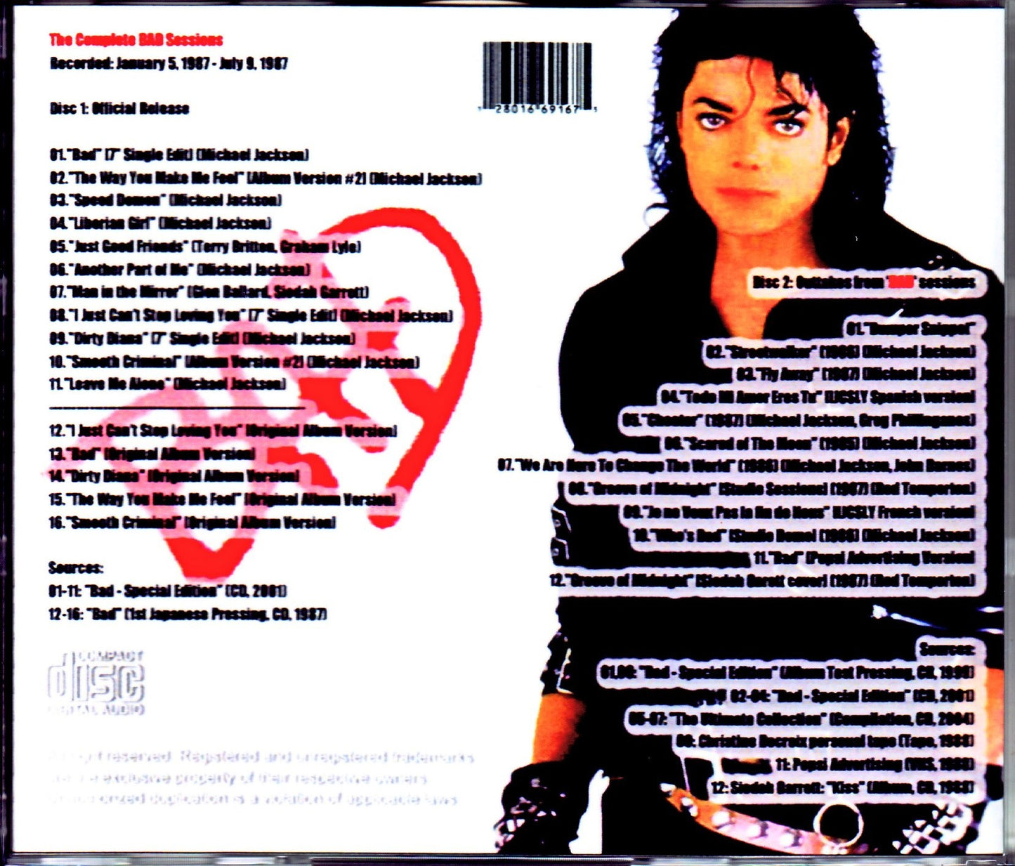 Michael Jackson/Bad Complete Sessions