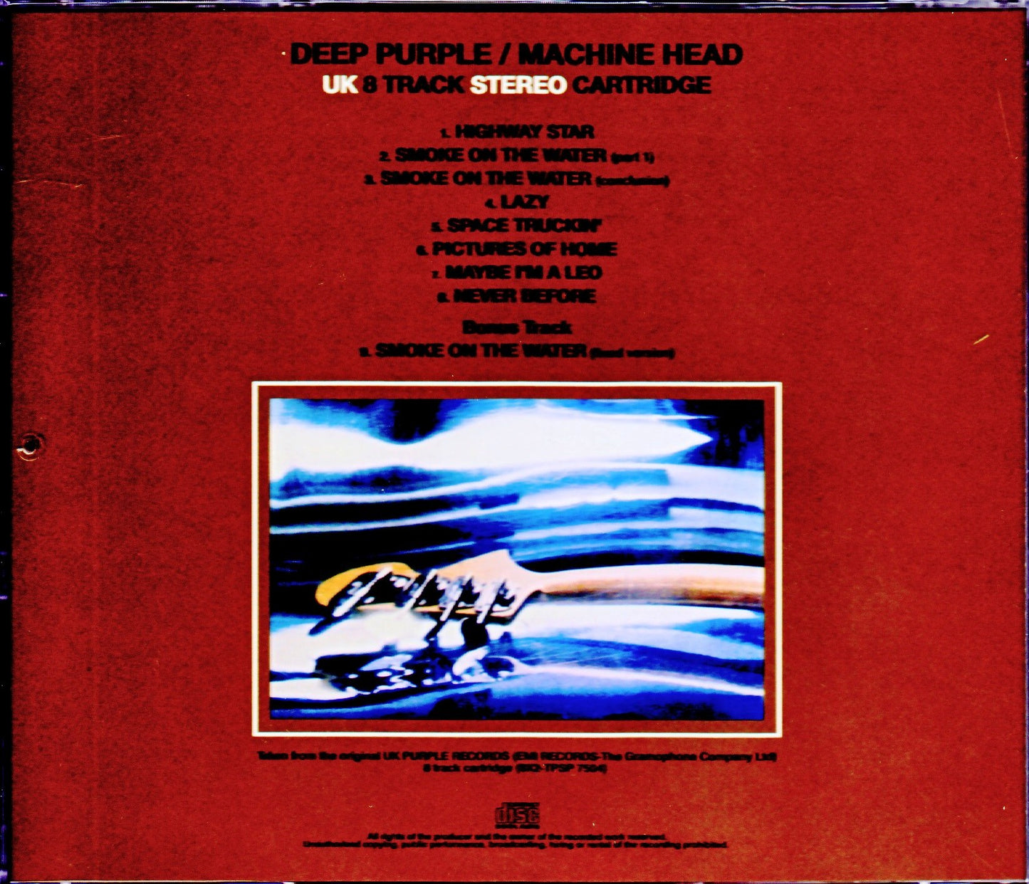 Deep Purple/Machine Head Original UK 8 Track Cartridge