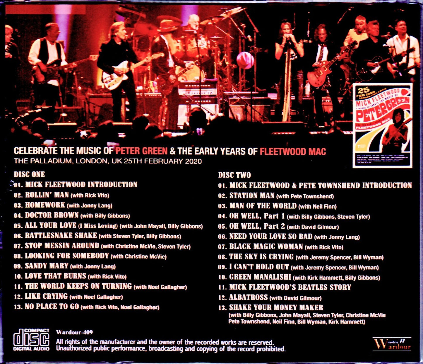 Various Artists Mick Fleetwood,John Mayer,Noel Gallagher,Steven Tyler/London,UK 2020