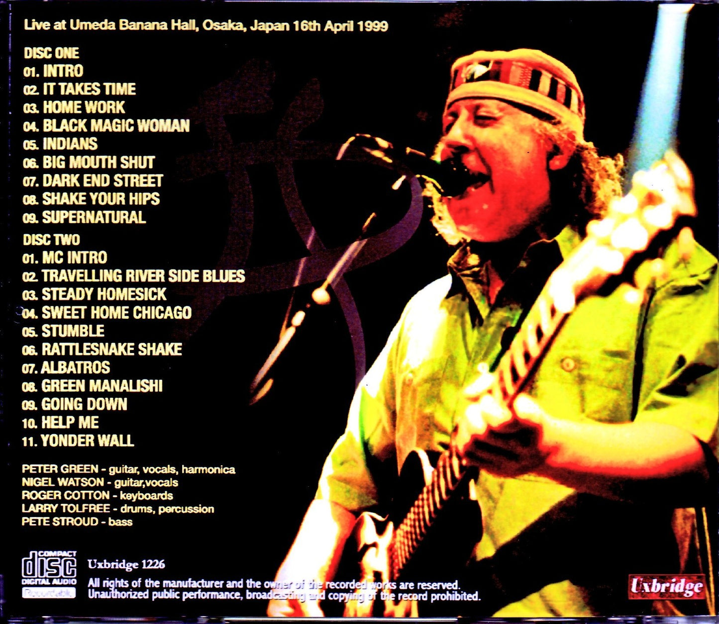 Peter Green,Splinter Group/Osaka,Japan 1999