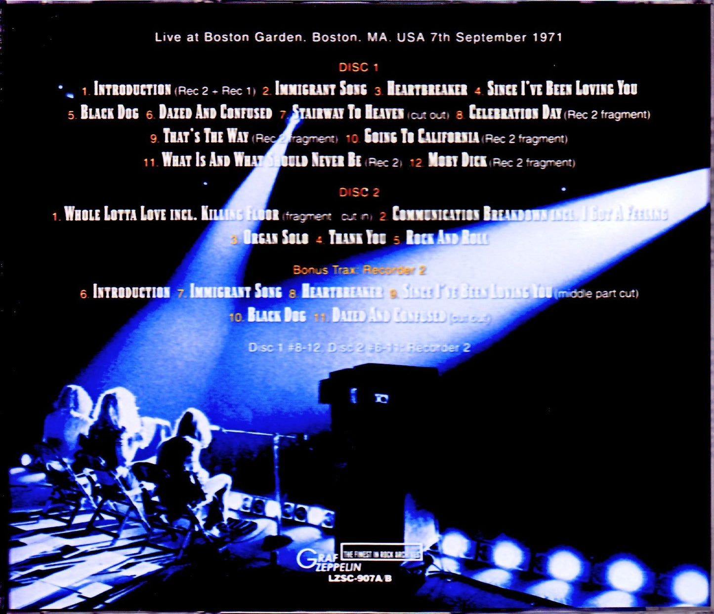 Led Zeppelin/MA,USA 1971 2Source Recorder