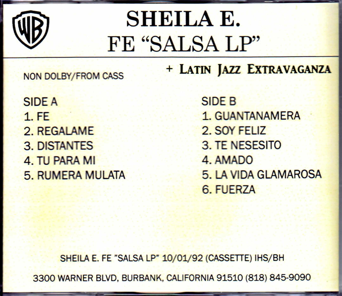 Sheila E./Fe Unreleased LP & more
