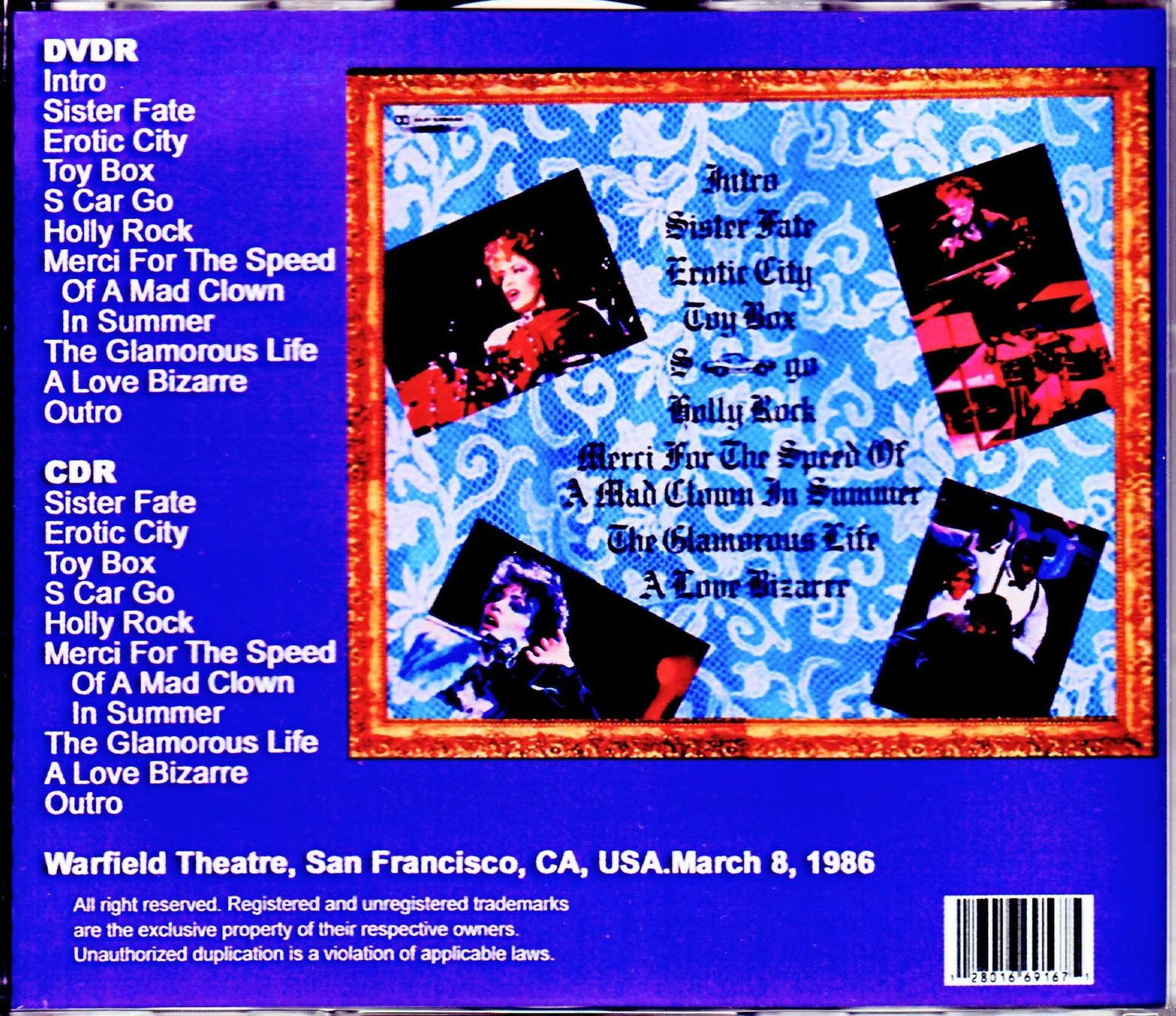 Sheila E./CA, USA 1986 S & V