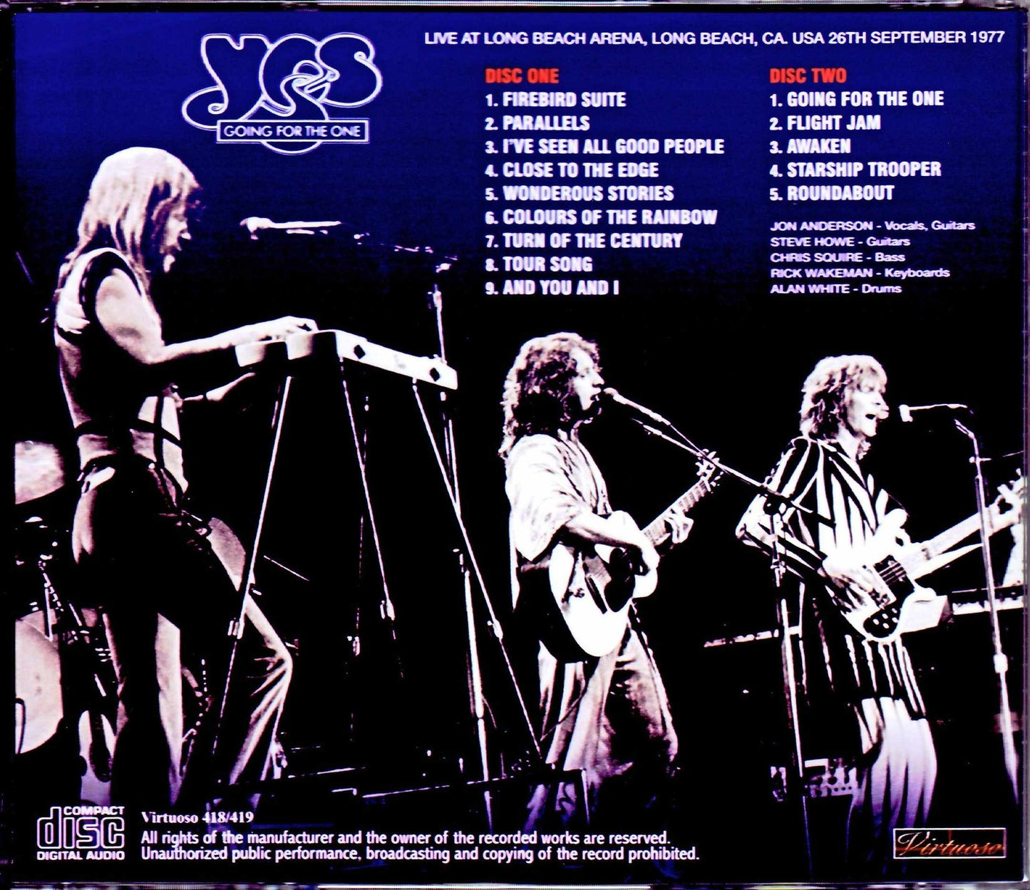 Yes/CA,USA 1977 Upgrade