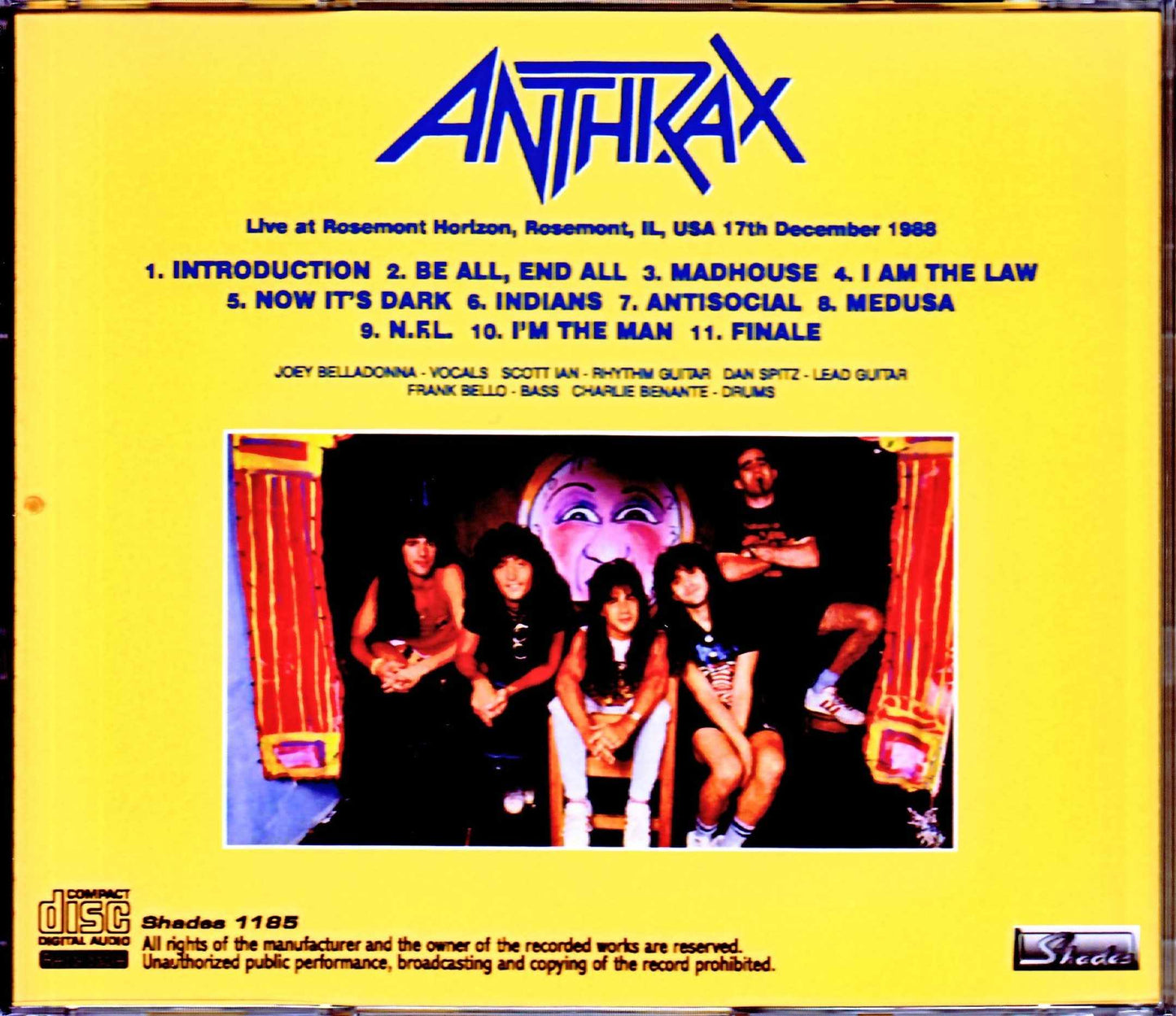 Anthrax/IL, USA 1988