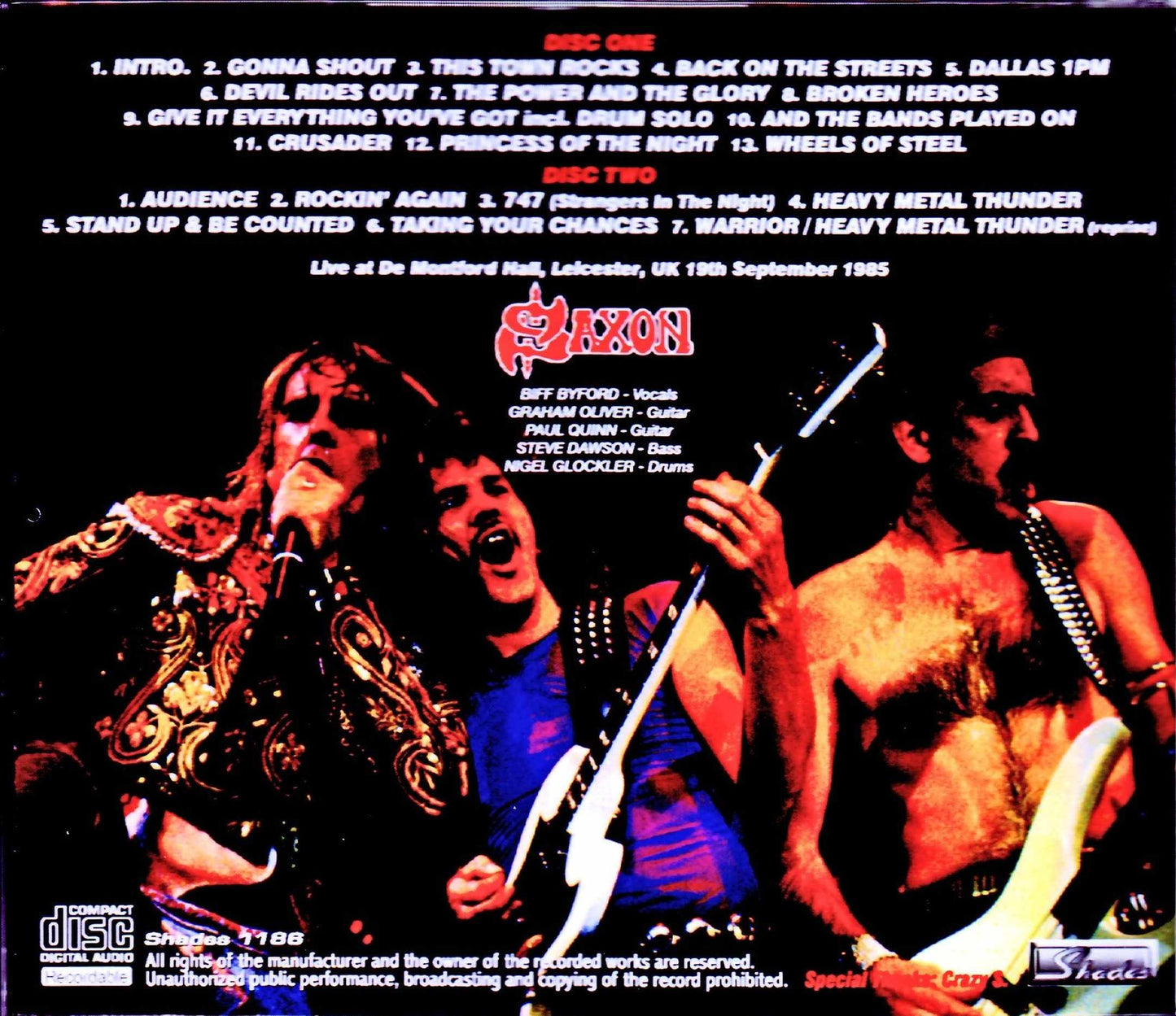 Saxon/UK 1985